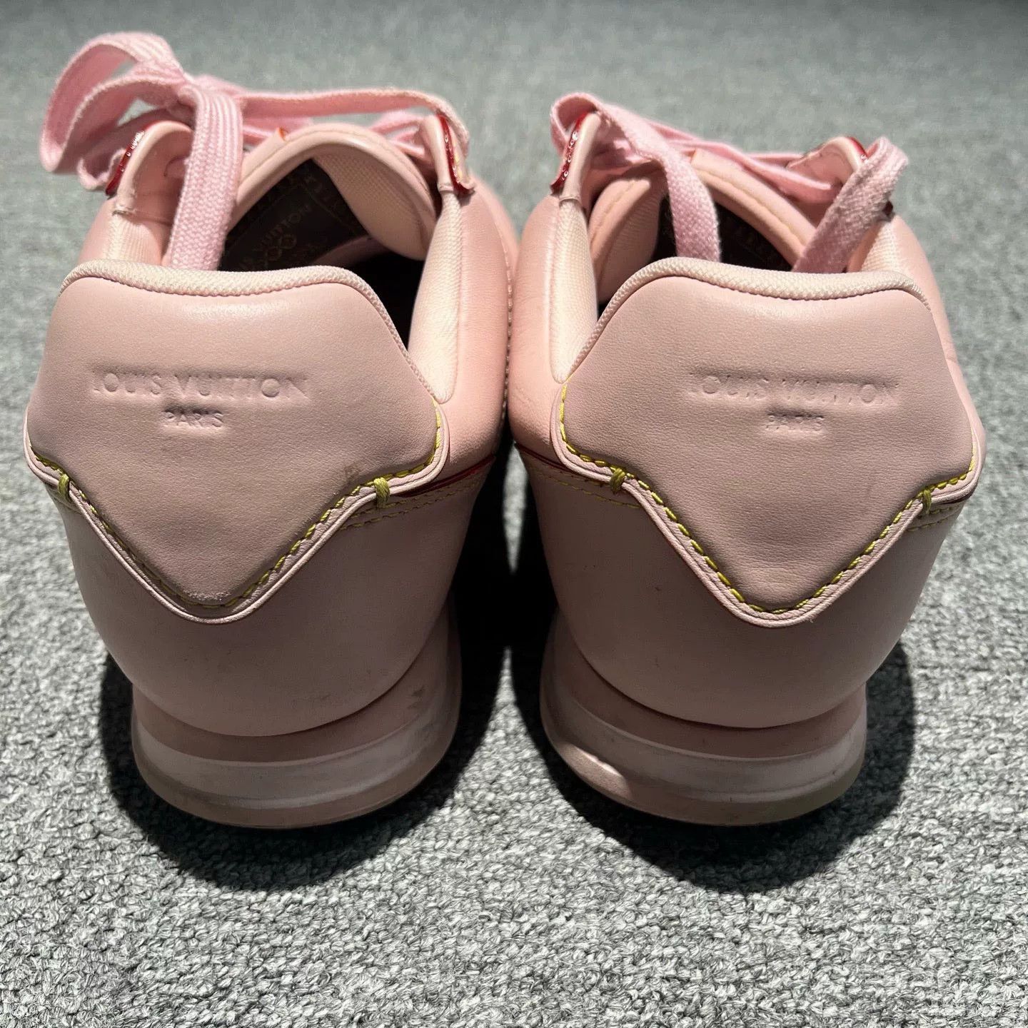 Louis Vuitton Louis Vuitton Leather Graphic Pink Lowtop Sneakers 10 Men Size US 10 / EU 43 - 3 Thumbnail