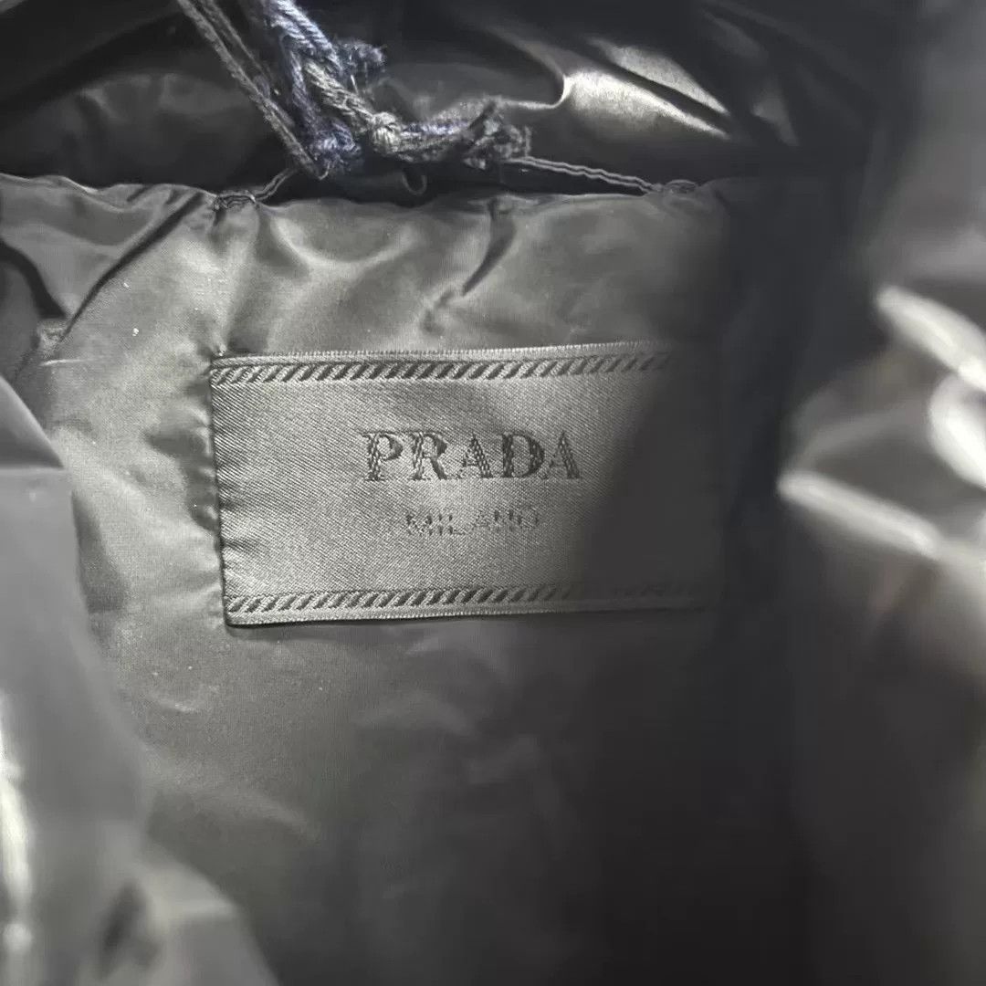 Prada Prada Black Heavy Coat xl Men Size US XL / EU 56 / 4 - 4 Thumbnail