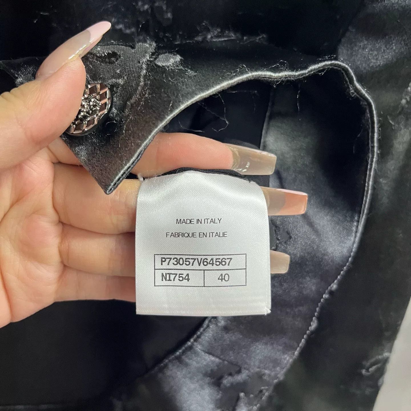 Chanel Chanel Retro Cropped Black Jacket XS Women Size XS / US 0-2 / IT 36-38 - 3 Thumbnail