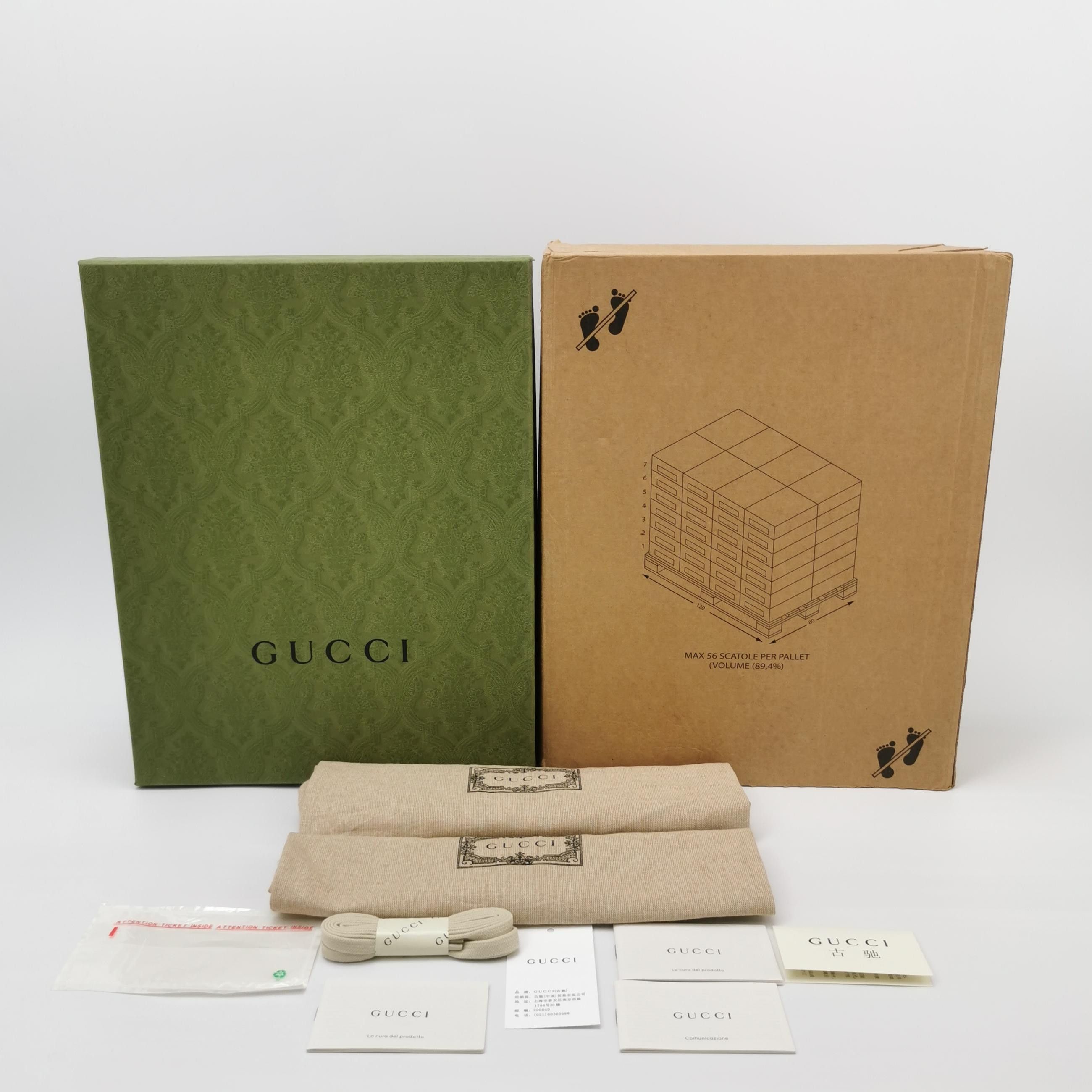 Gucci Gucci Rhyton Logo Leather Sneakers 7.5 (Fits US 8.5) Size US 8 / EU 41 - 7 Thumbnail
