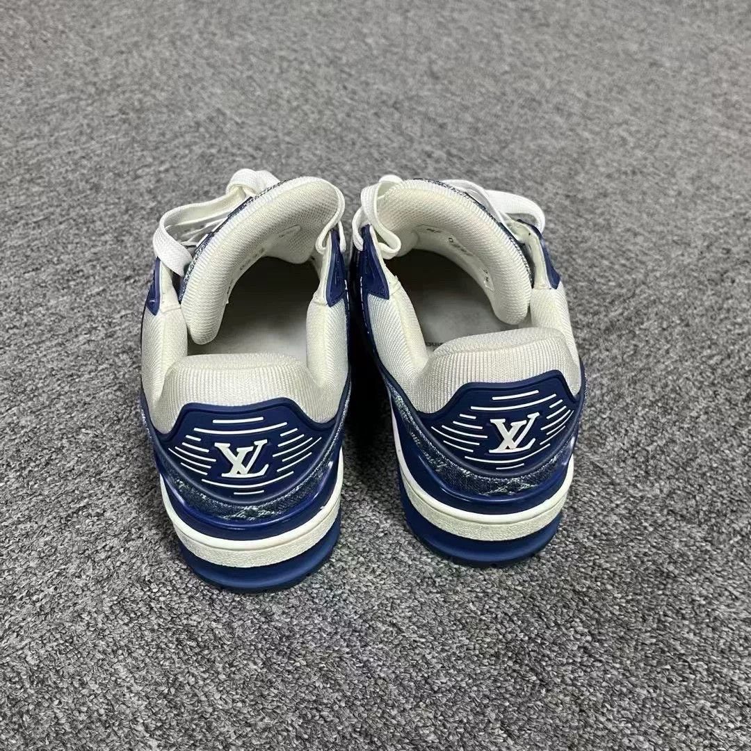 Louis Vuitton Louis Vuitton Training Denim Blue Lowtop Sneakers Women Size US 6.5 / IT 36.5 - 2 Thumbnail