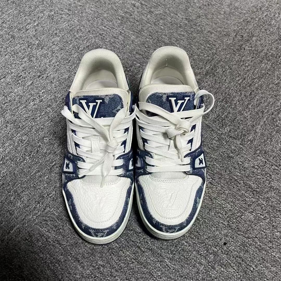 Louis Vuitton Louis Vuitton Training Denim Blue Lowtop Sneakers Women Size US 6.5 / IT 36.5 - 3 Thumbnail