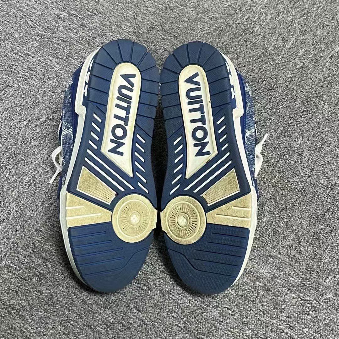 Louis Vuitton Louis Vuitton Training Denim Blue Lowtop Sneakers Women Size US 6.5 / IT 36.5 - 4 Thumbnail