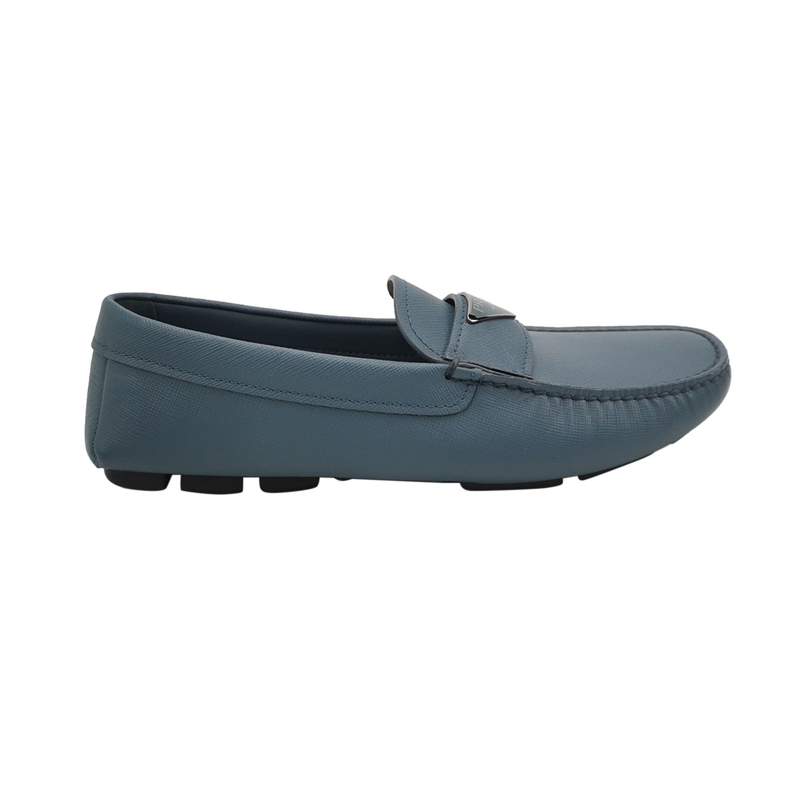 Prada Prada Saffiano Triangle Logo Driving Loafers 39.5 Size US 6 / EU 39 - 2 Thumbnail