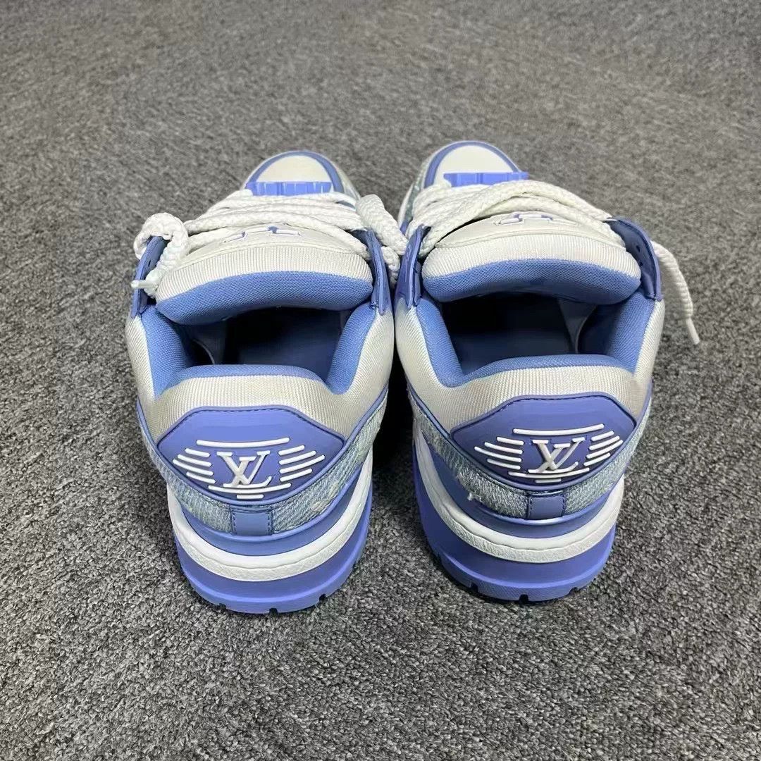 Louis Vuitton Louis Vuitton Training Blue Lowtop Sneakers 10 Men Size US 10 / EU 43 - 3 Thumbnail