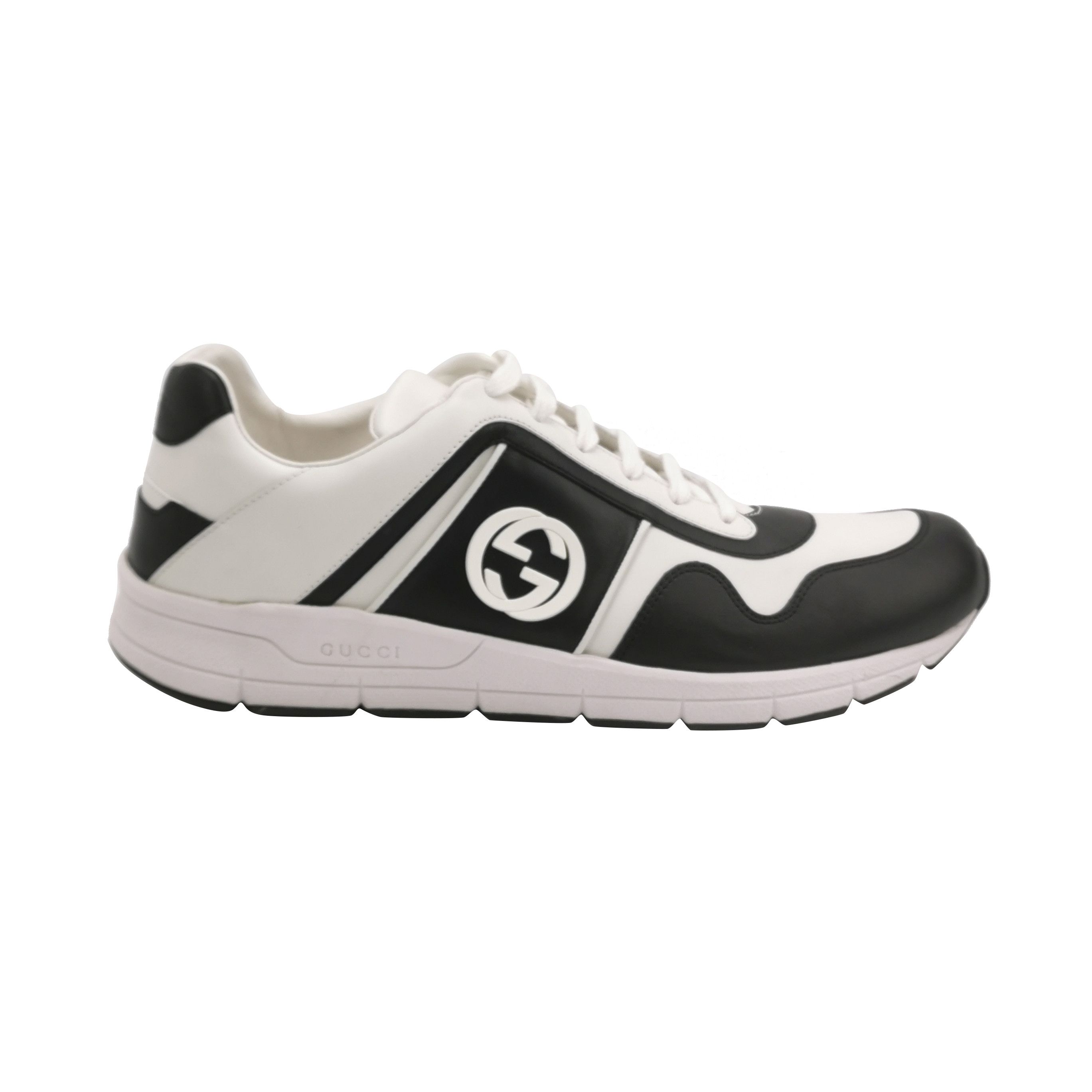 Gucci Gucci Interlocking G Leather Sneakers 47.5 Size US 14 / EU 47 - 2 Thumbnail