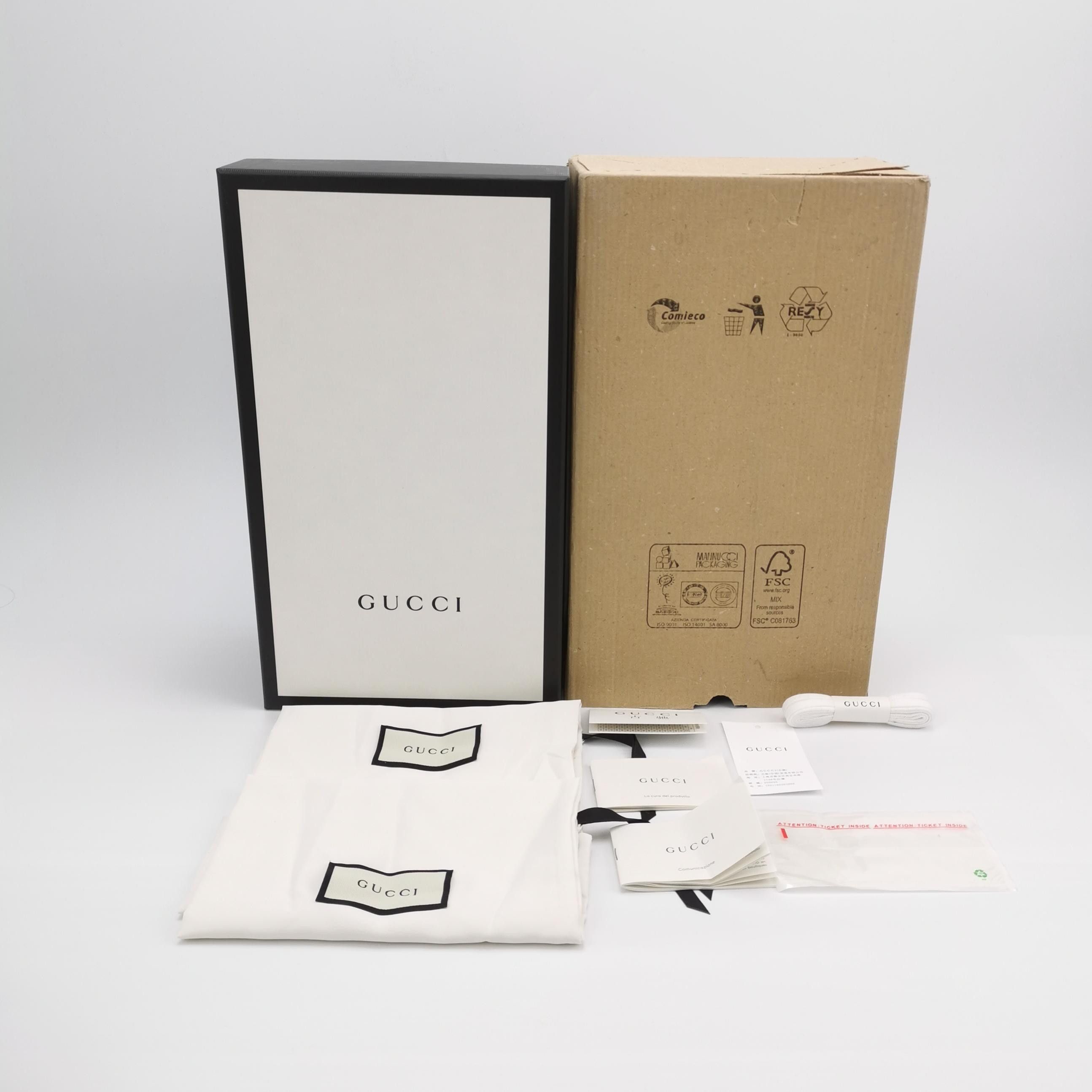 Gucci Gucci Interlocking G Leather Sneakers 47.5 Size US 14 / EU 47 - 7 Thumbnail