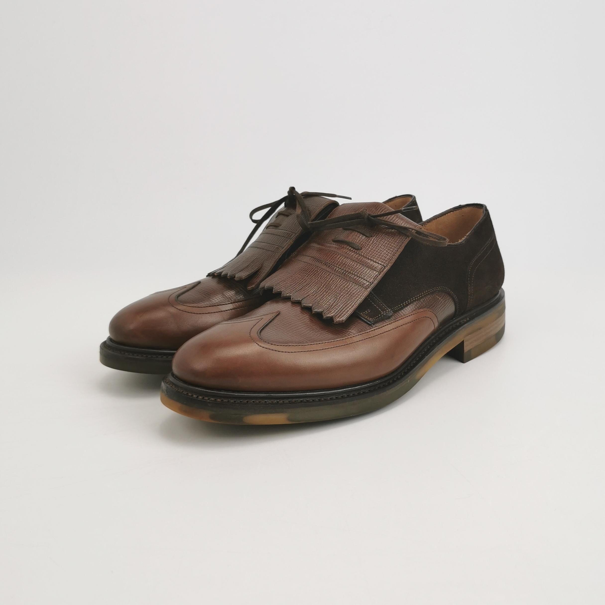 Salvatore Ferragamo Salvatore Ferragamo Kiltie Leather Wingtip Shoes 10 Size US 10 / EU 43 - 3 Thumbnail