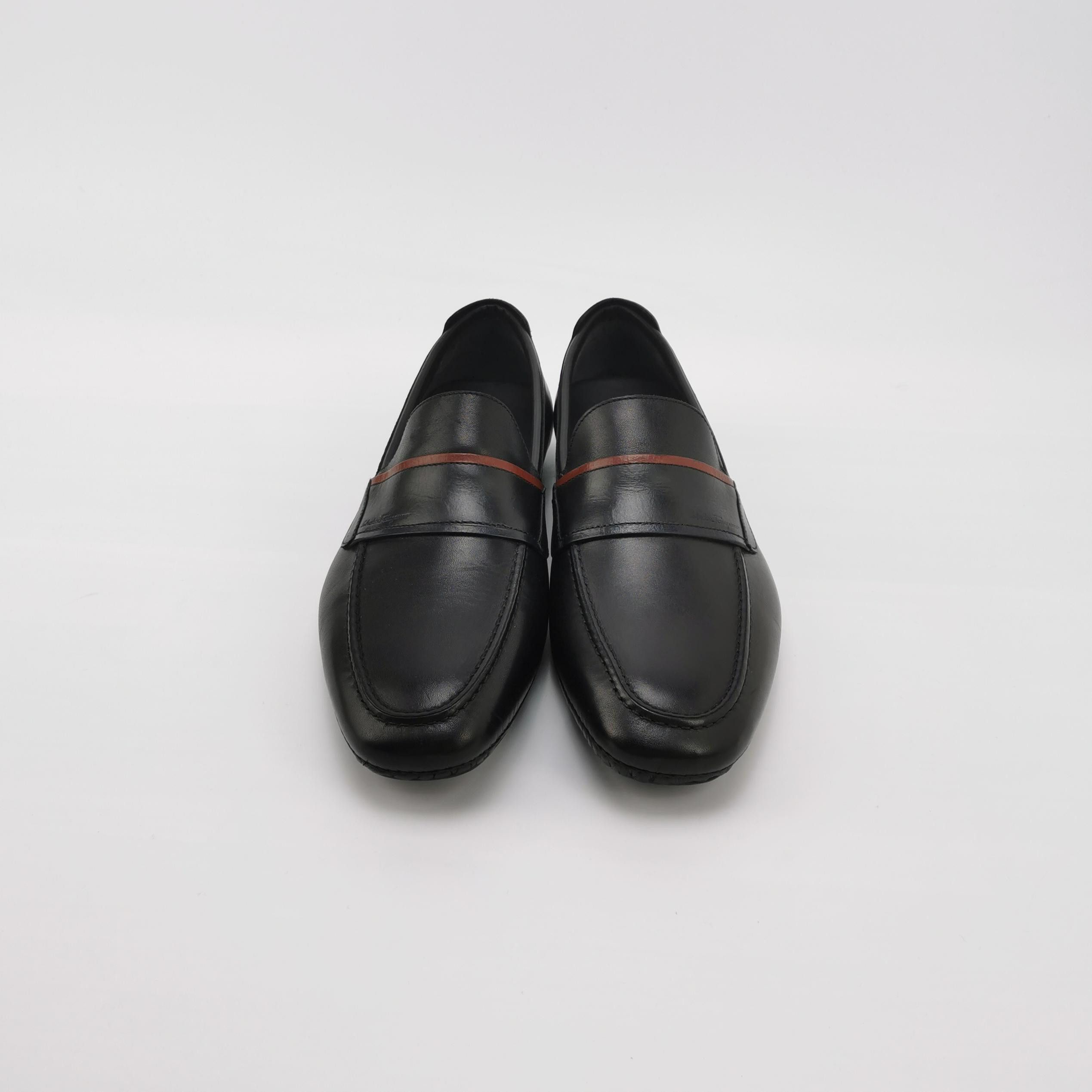 Salvatore Ferragamo Salvatore Ferragamo Striped Leather Loafers Size EU 40.5 Size US 7 / EU 40 - 4 Thumbnail