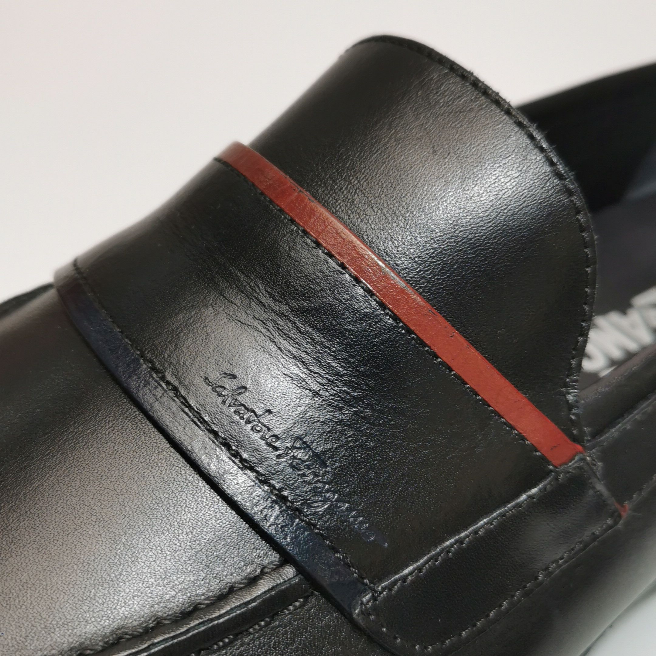 Salvatore Ferragamo Salvatore Ferragamo Striped Leather Loafers Size EU 40.5 Size US 7 / EU 40 - 11 Thumbnail