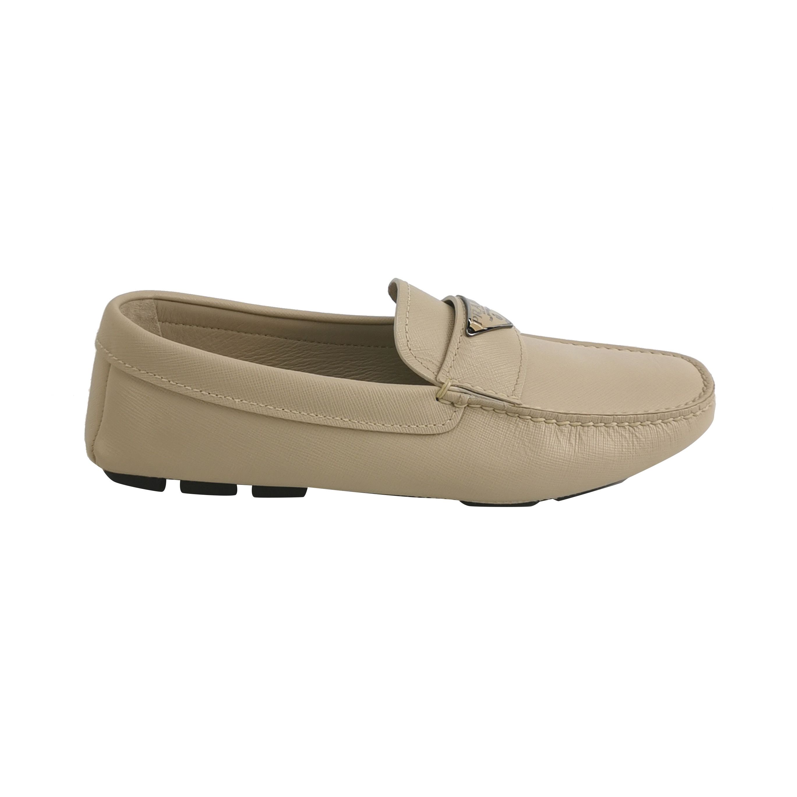Prada Prada Saffiano Leather Triangle Logo Loafers 39.5 Size US 6 / EU 39 - 2 Thumbnail