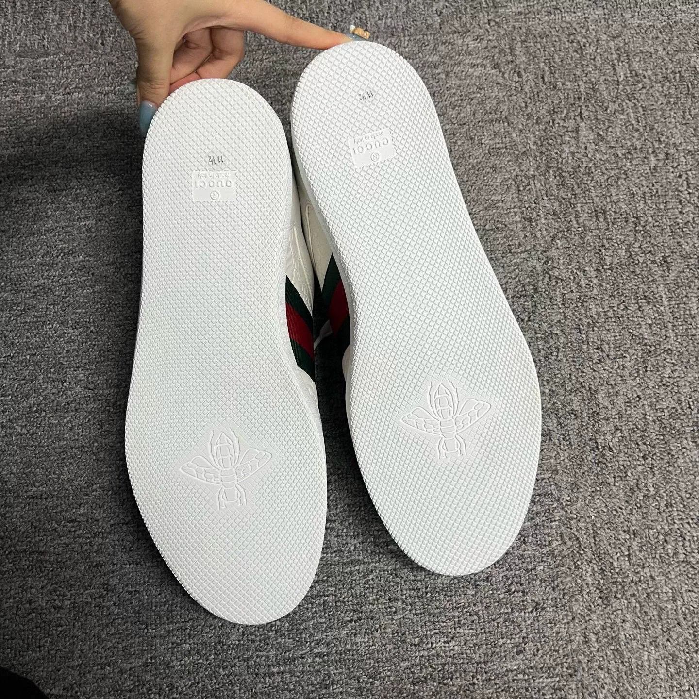 Gucci Gucci Leather Lowtop Sneakers 12.5 Men Size US 12.5 / EU 45-46 - 7 Thumbnail