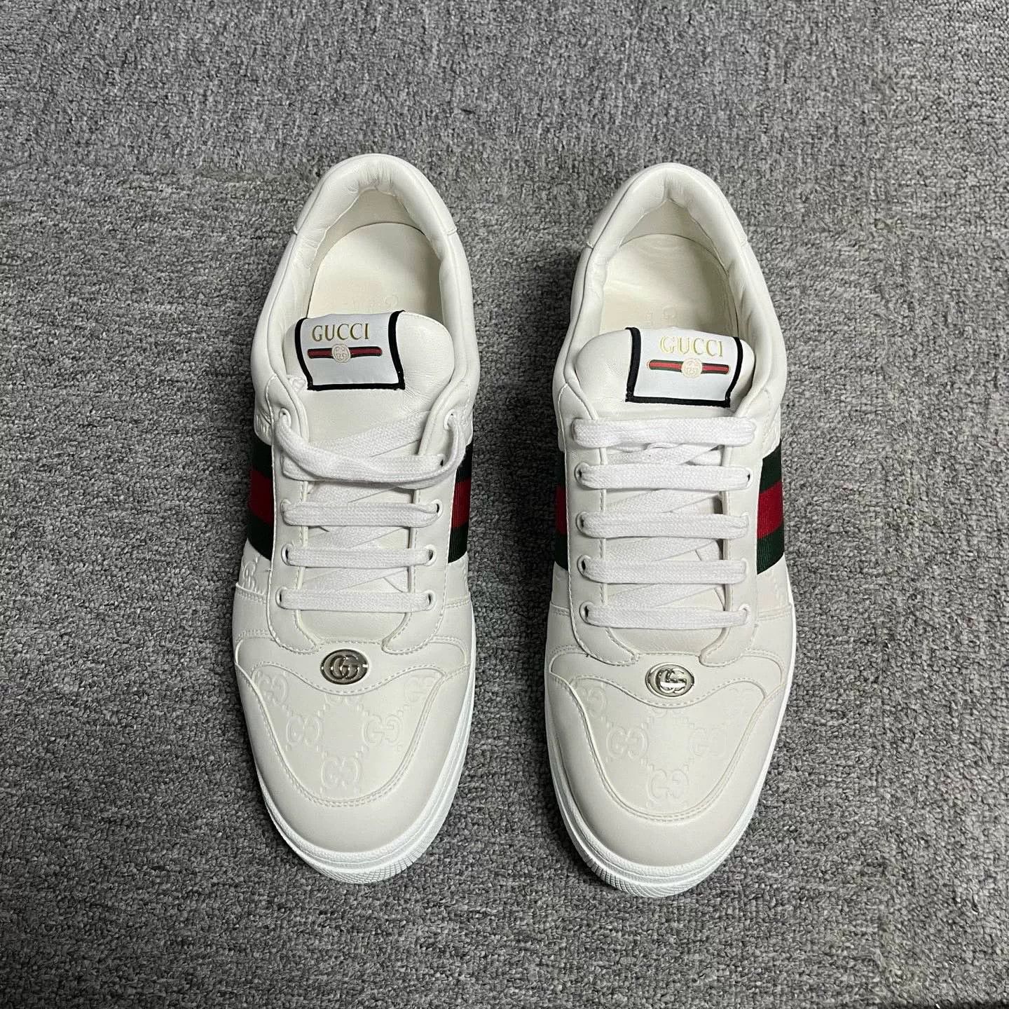 Gucci Gucci Leather Lowtop Sneakers 12.5 Men Size US 12.5 / EU 45-46 - 2 Thumbnail