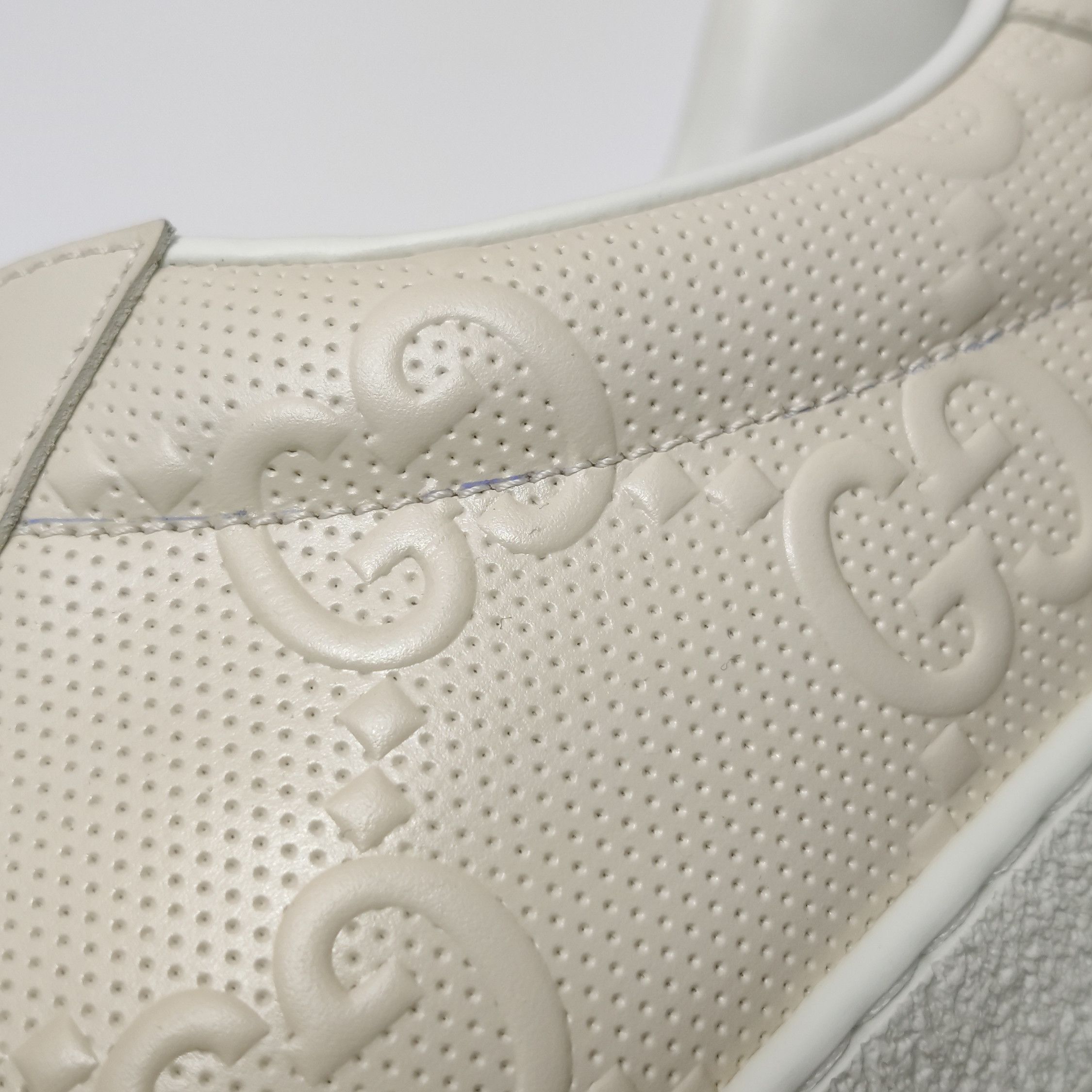 Gucci Gucci Perforated GG Ace Leather Sneakers 48 Size US 15 / EU 48 - 9 Thumbnail
