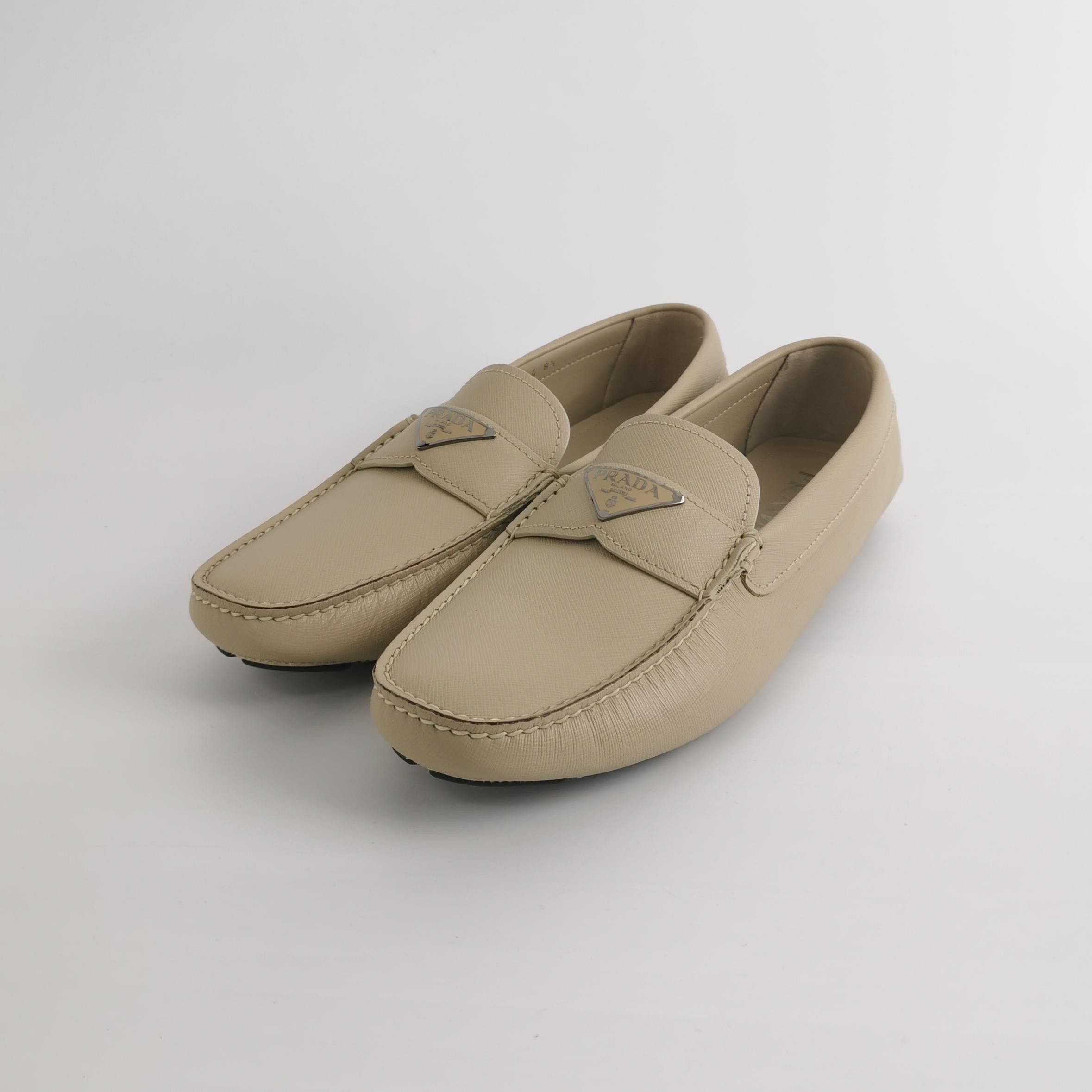 Prada Prada Saffiano Triangle Logo Loafers Size 8.5 Size US 9 / EU 42 - 3 Thumbnail