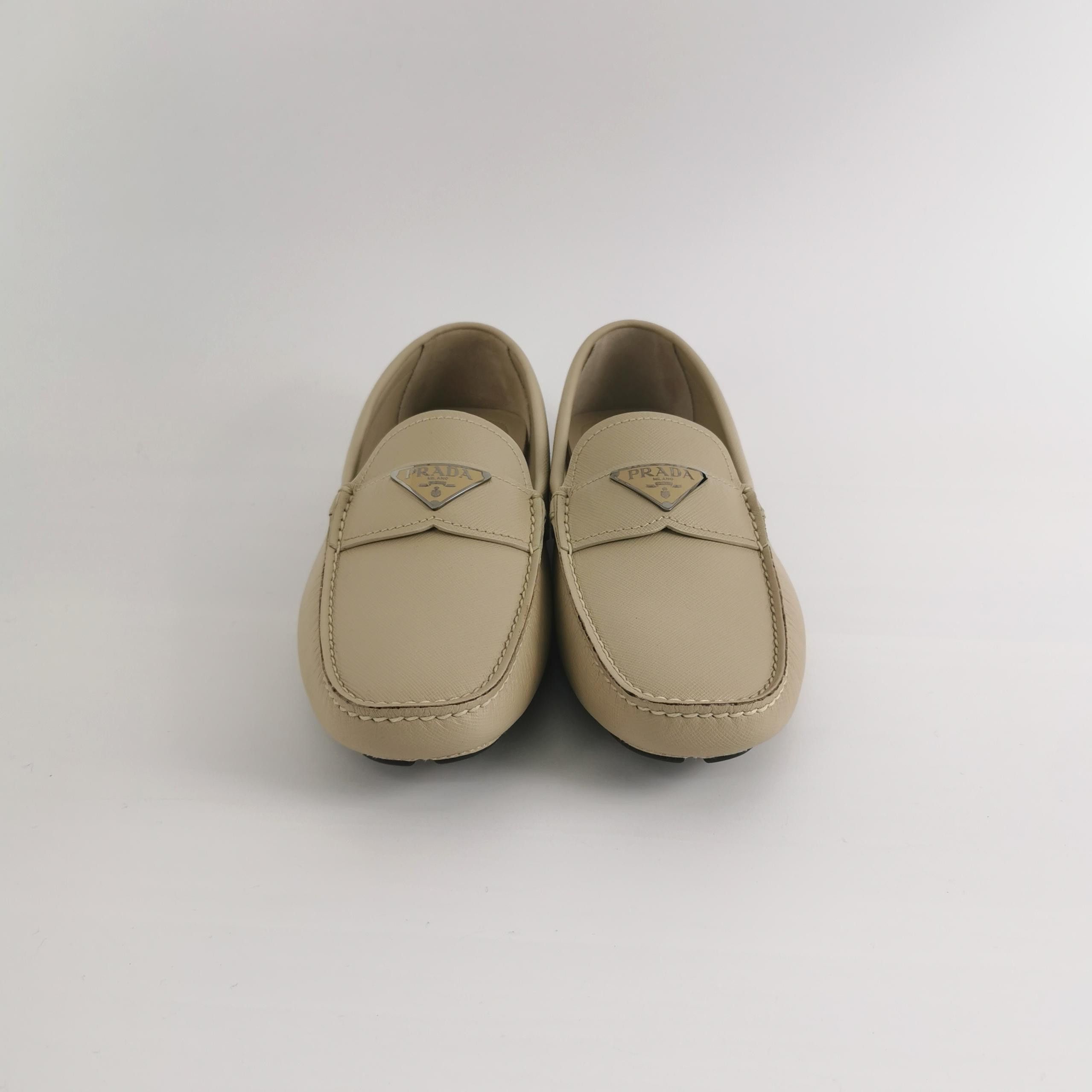 Prada Prada Saffiano Triangle Logo Loafers Size 8.5 Size US 9 / EU 42 - 4 Thumbnail