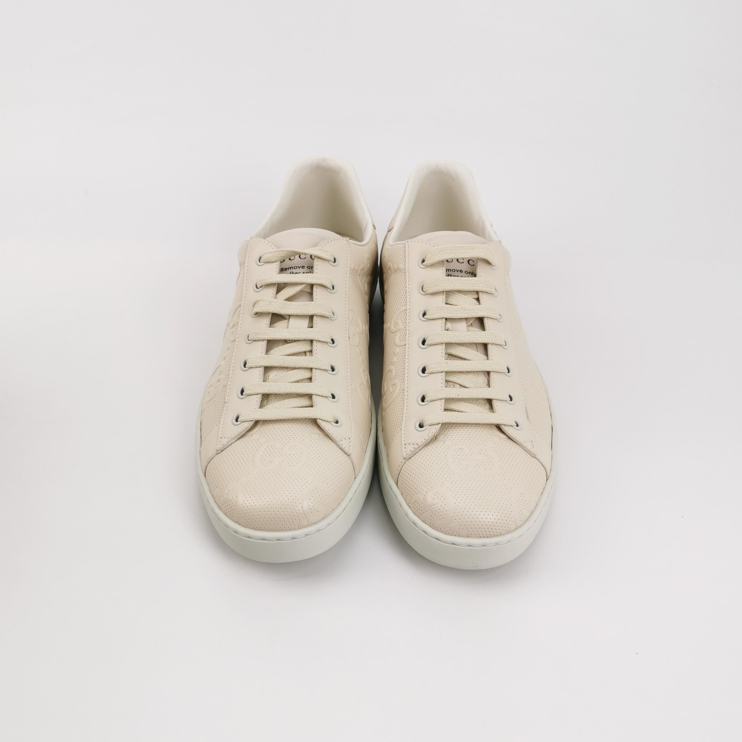 Gucci Gucci Perforated GG Ace Low-Top Sneakers 48 Size US 15 / EU 48 - 4 Thumbnail