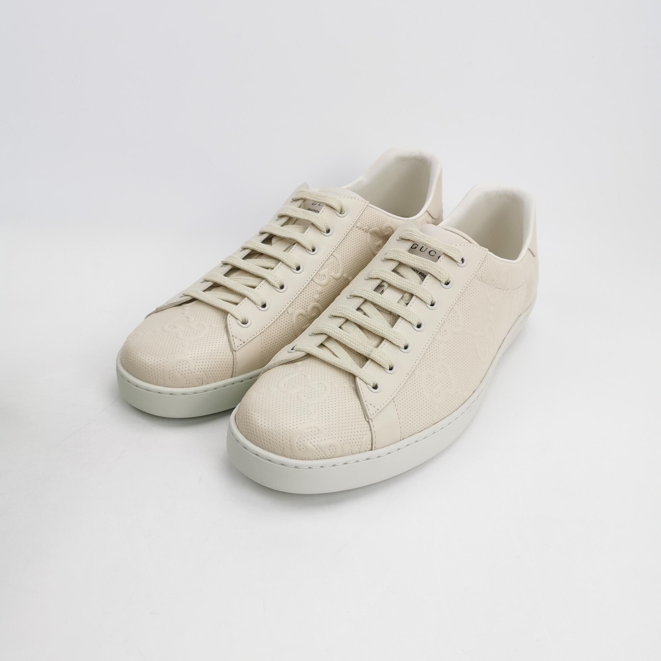 Gucci Gucci Perforated GG Ace Sneakers 15 Size US 15 / EU 48 - 3 Thumbnail