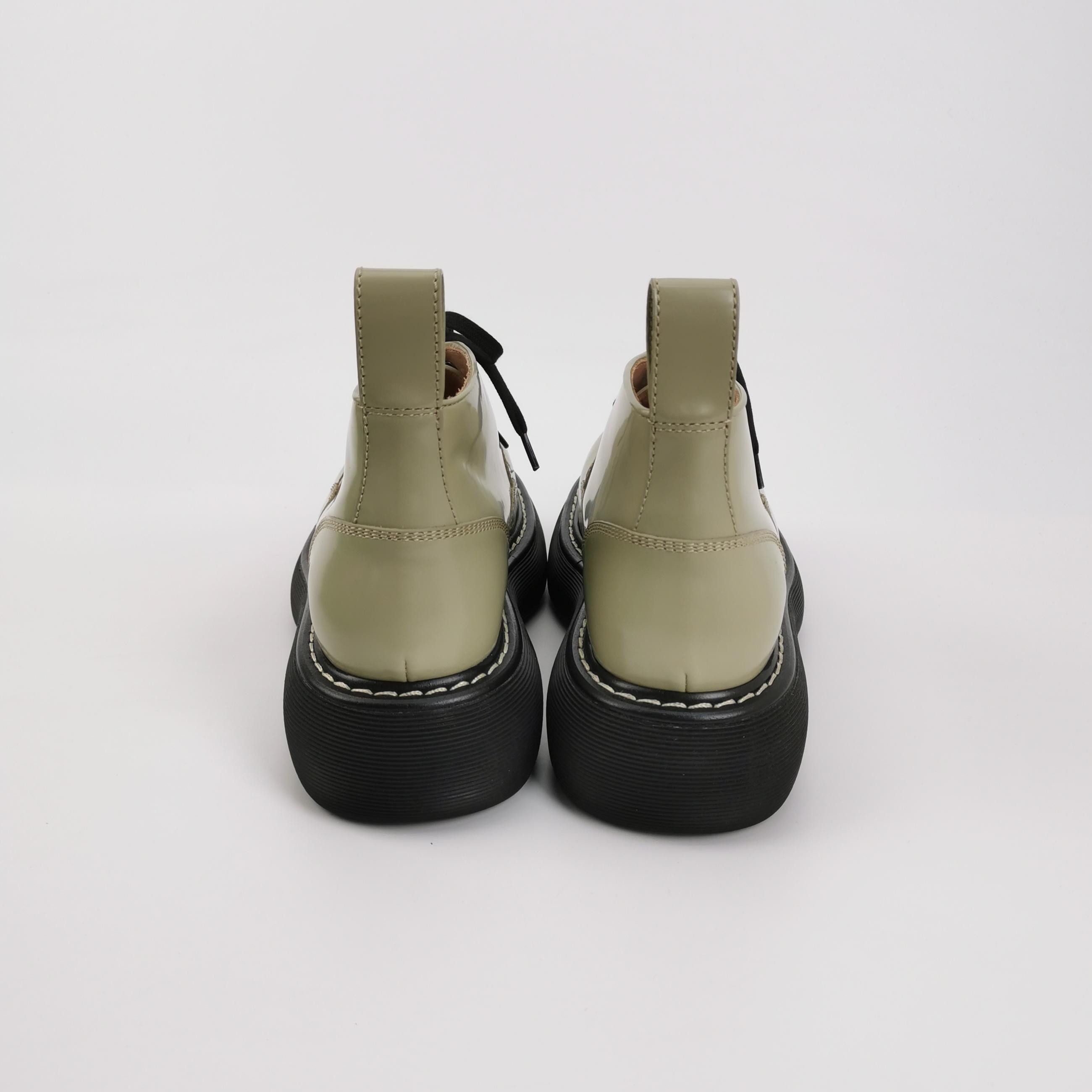 Bottega Veneta Bottega Veneta Beige Calfskin Derby Shoes 41 Size US 8 / EU 41 - 5 Thumbnail
