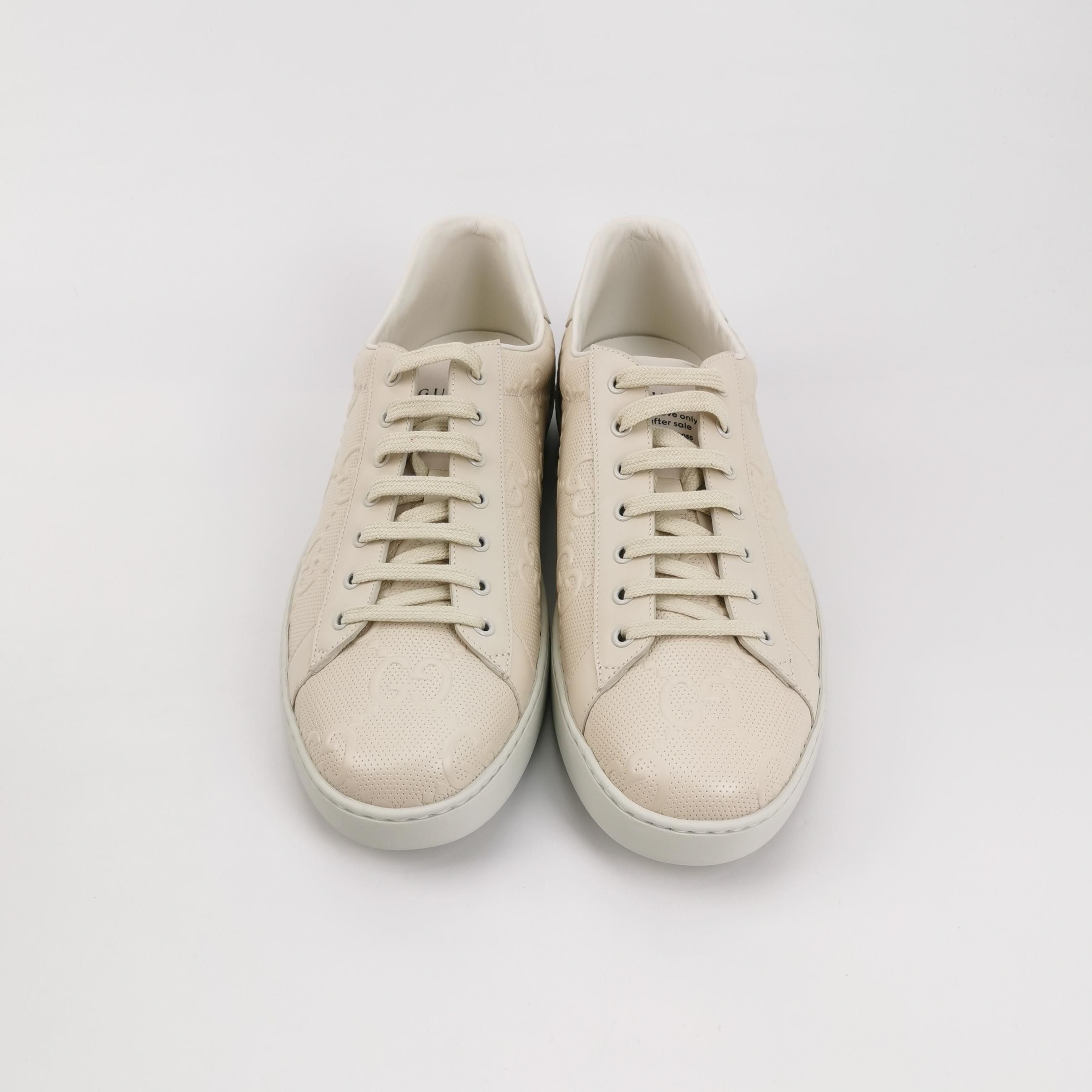 Gucci Gucci GG Perforated Leather Ace Sneakers 48 Size US 15 / EU 48 - 4 Thumbnail