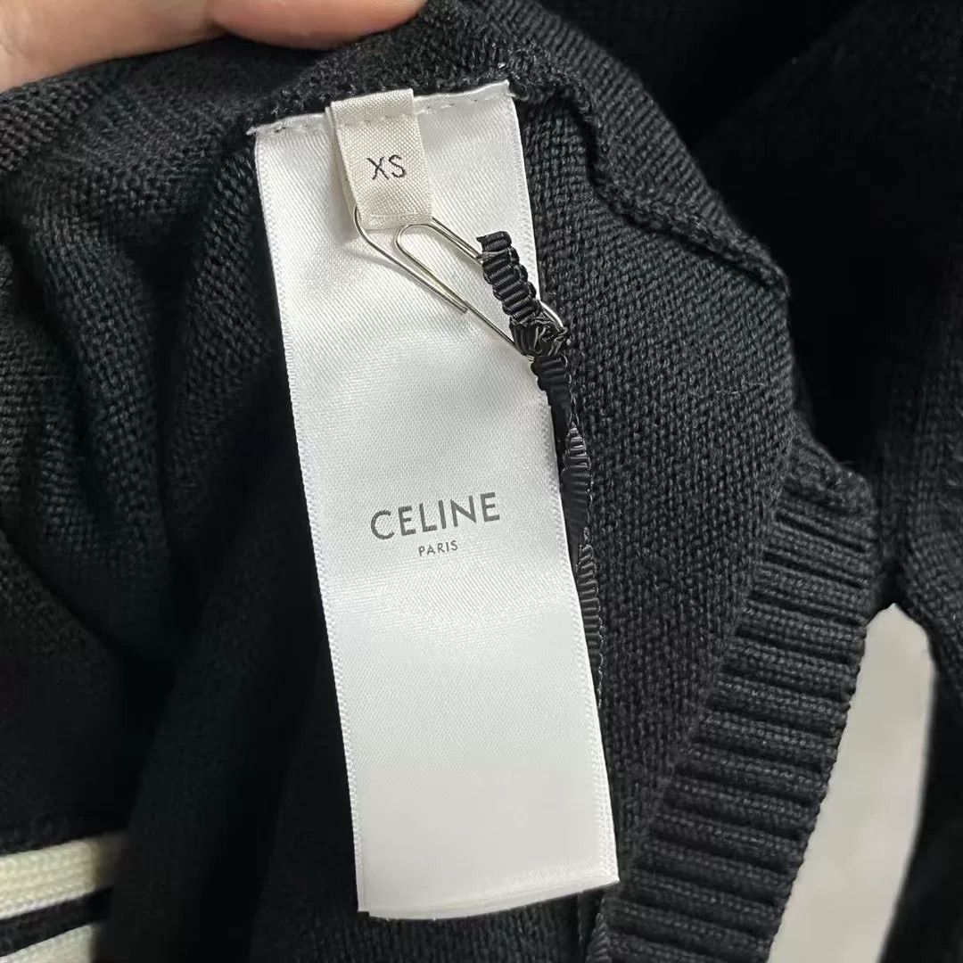 Celine Celine Retro Striped Black Sweater xs Men Size US XS / EU 42 / 0 - 5 Thumbnail