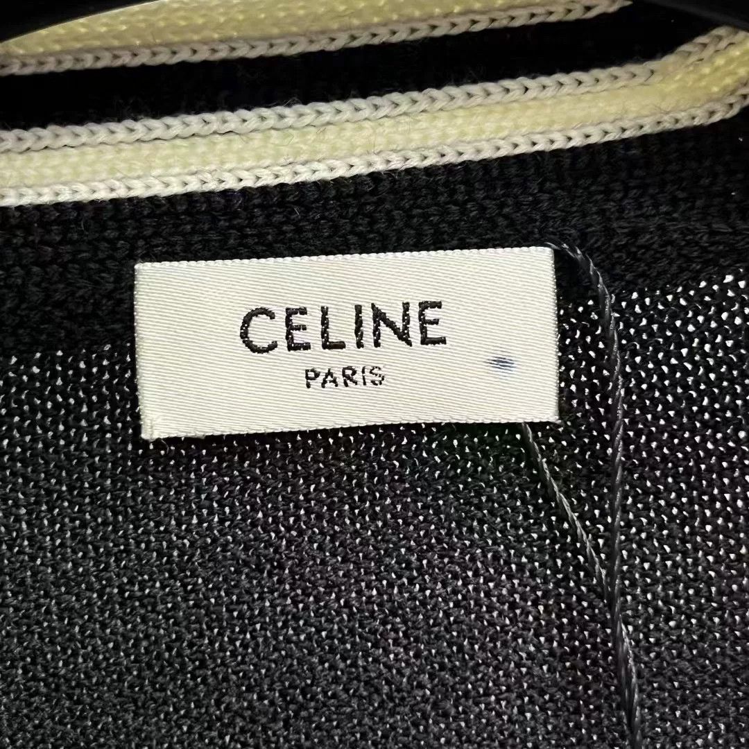 Celine Celine Retro Striped Black Sweater xs Men Size US XS / EU 42 / 0 - 3 Thumbnail