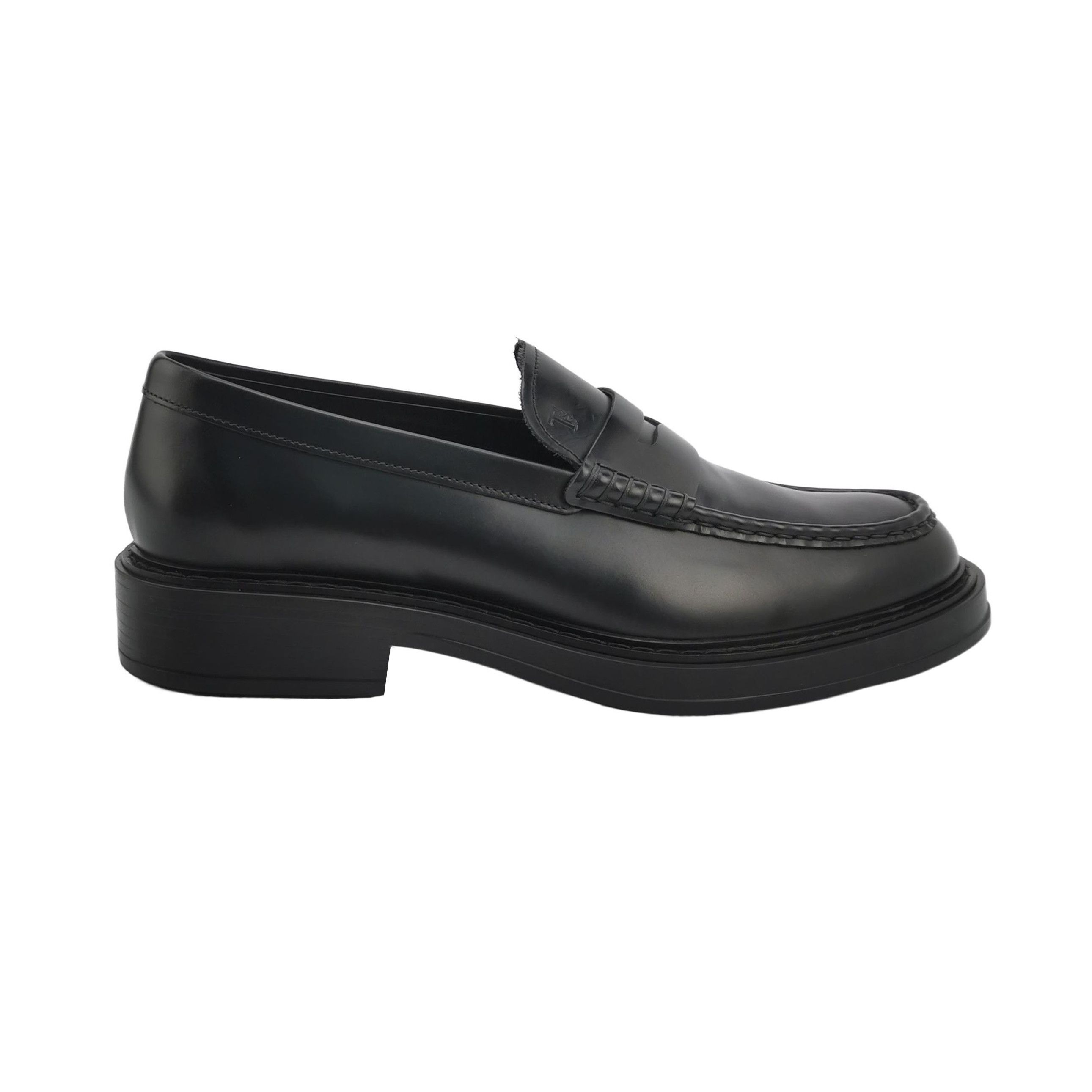 Tod's Tod's Black Leather Penny Loafers EU 43.5 Size US 10 / EU 43 - 2 Thumbnail