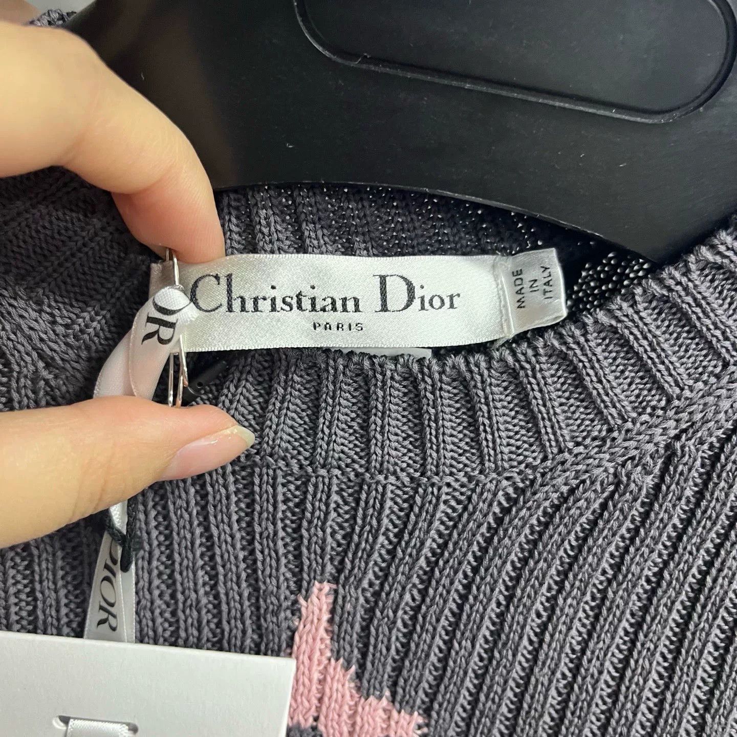 Dior Dior Knit Striped Gray Sweater XS Women Size XS / US 0-2 / IT 36-38 - 4 Thumbnail