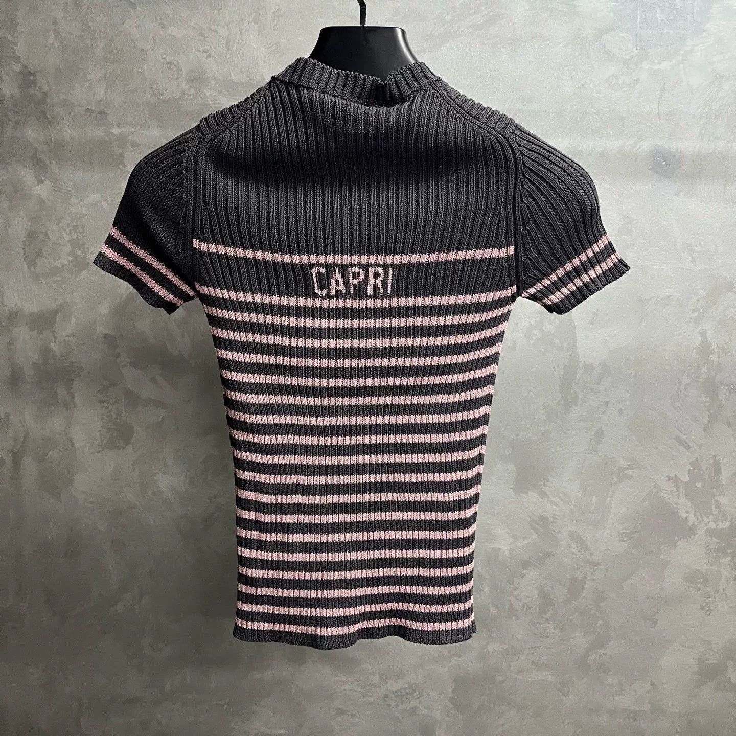Dior Dior Knit Striped Gray Sweater XS Women Size XS / US 0-2 / IT 36-38 - 2 Thumbnail