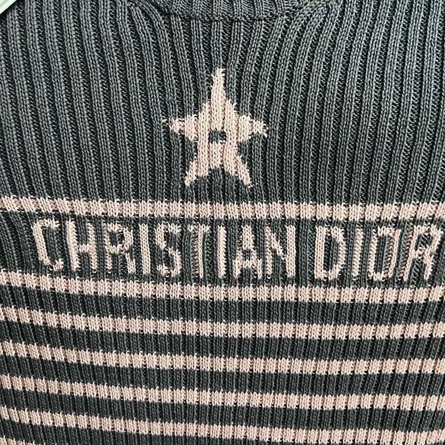 Dior Dior Knit Striped Gray Sweater XS Women Size XS / US 0-2 / IT 36-38 - 3 Thumbnail