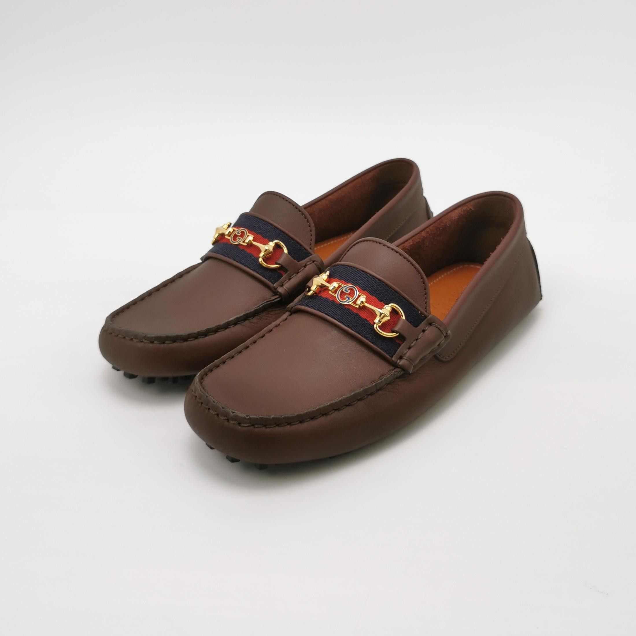 Gucci Gucci Horsebit Web Stripe Leather Drivers 5.5 Size US 6 / EU 39 - 3 Thumbnail