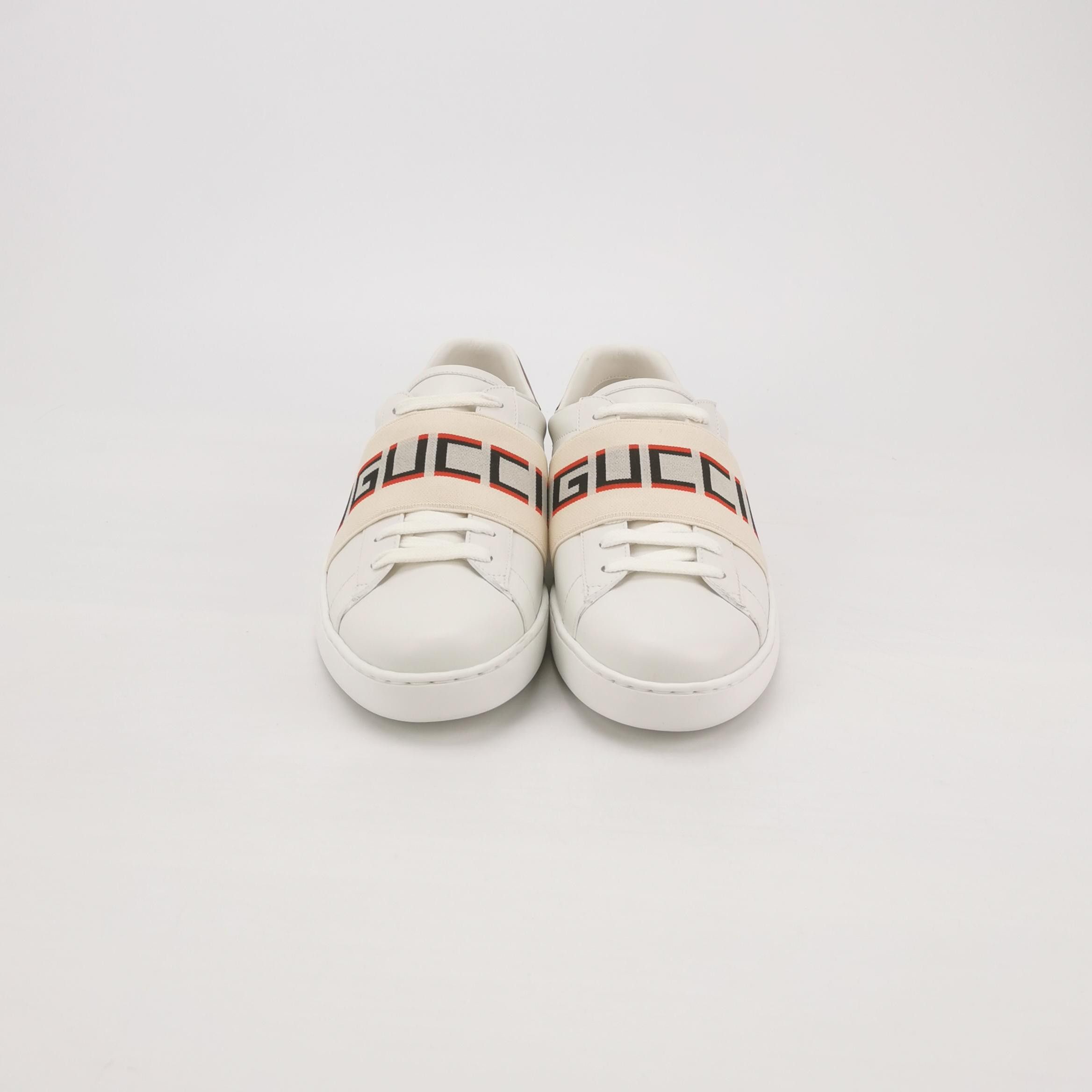 Gucci Gucci Elastic Logo Ace Sneakers 38.5 Size US 8.5 / IT 38.5 - 4 Thumbnail
