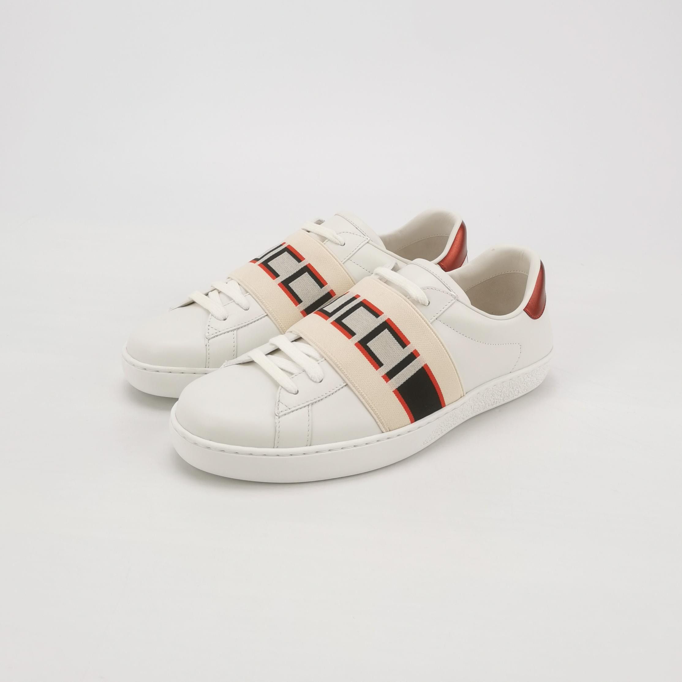 Gucci Gucci Elastic Logo Ace Sneakers 38.5 Size US 8.5 / IT 38.5 - 3 Thumbnail