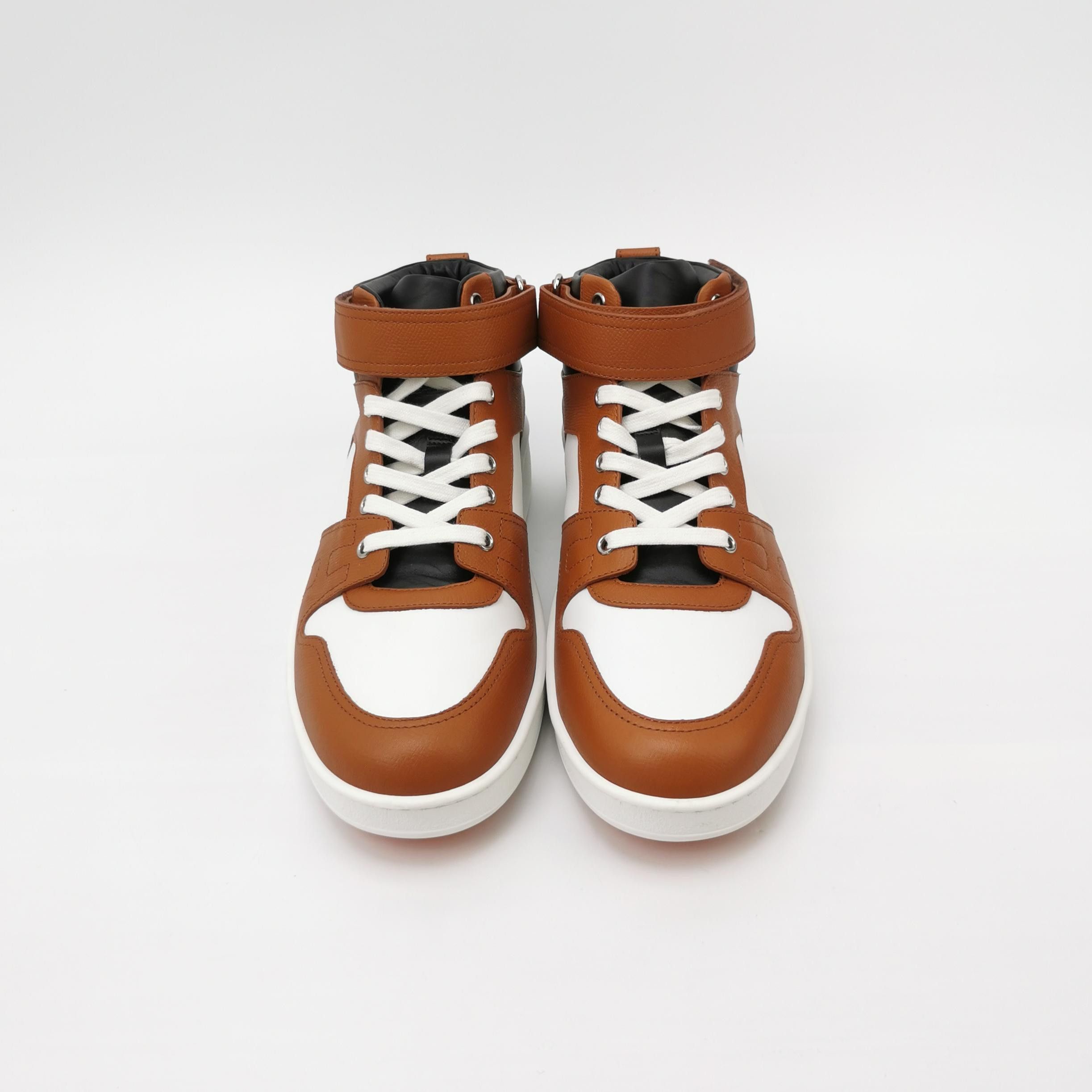 Hermes Hermes Freestyle Leather Hi-Top Sneakers 42 Size US 9 / EU 42 - 4 Thumbnail