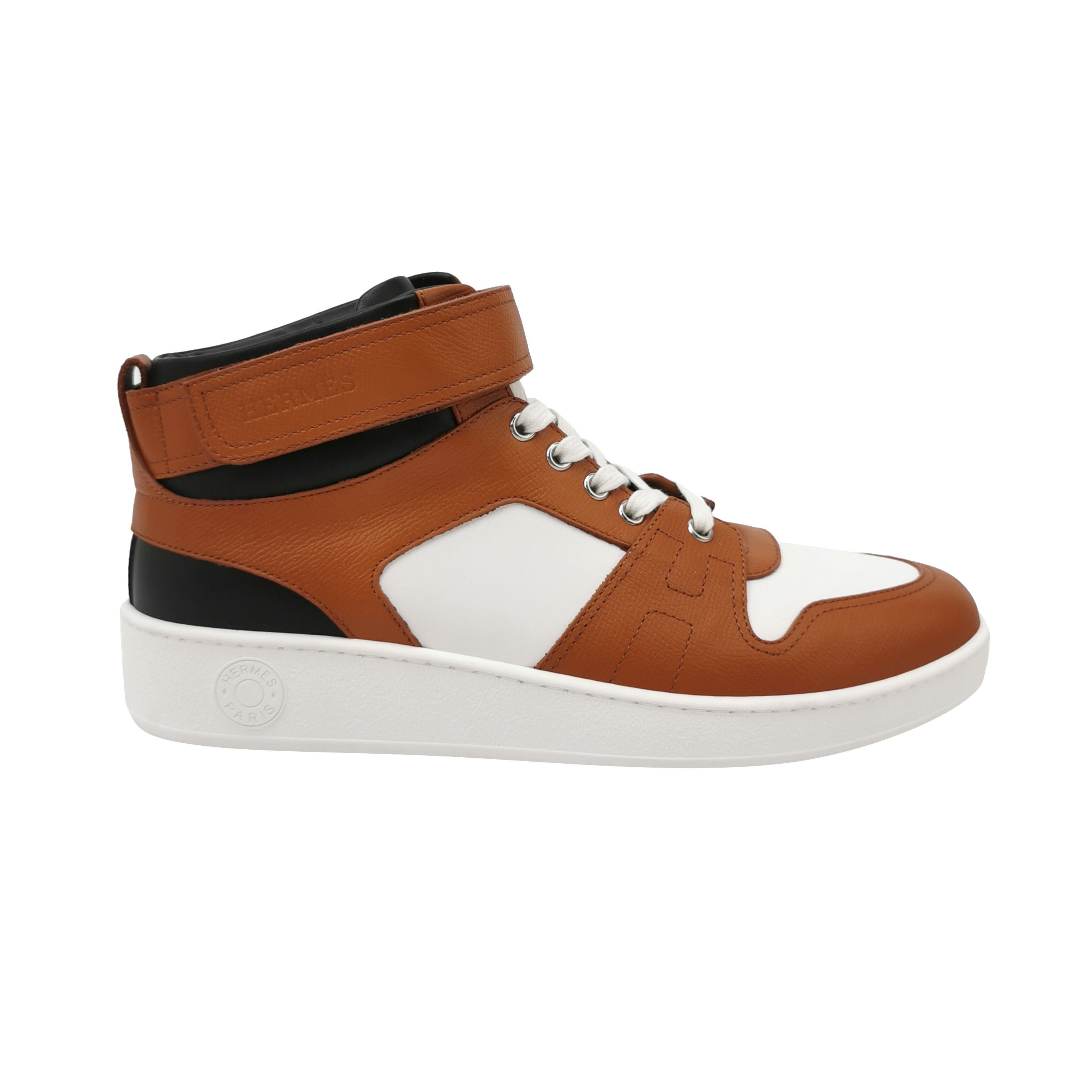 Hermes Hermes Freestyle Leather Hi-Top Sneakers 42 Size US 9 / EU 42 - 2 Thumbnail