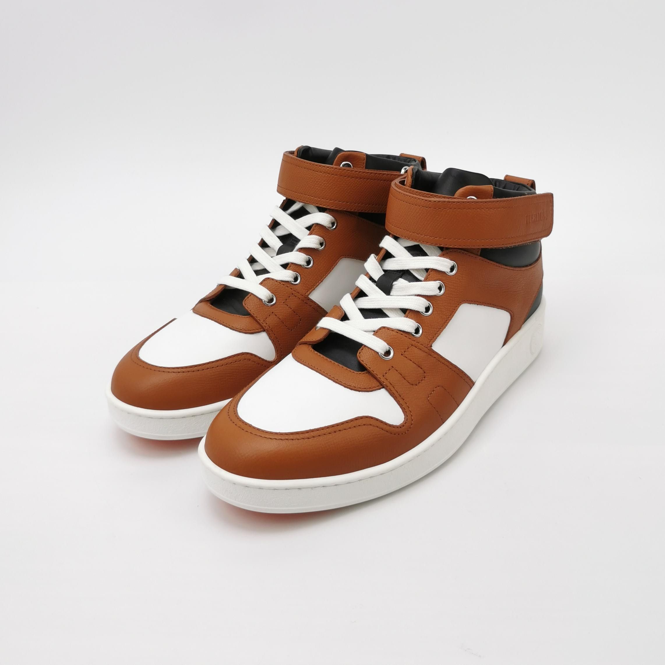 Hermes Hermes Freestyle Leather Hi-Top Sneakers 42 Size US 9 / EU 42 - 3 Thumbnail