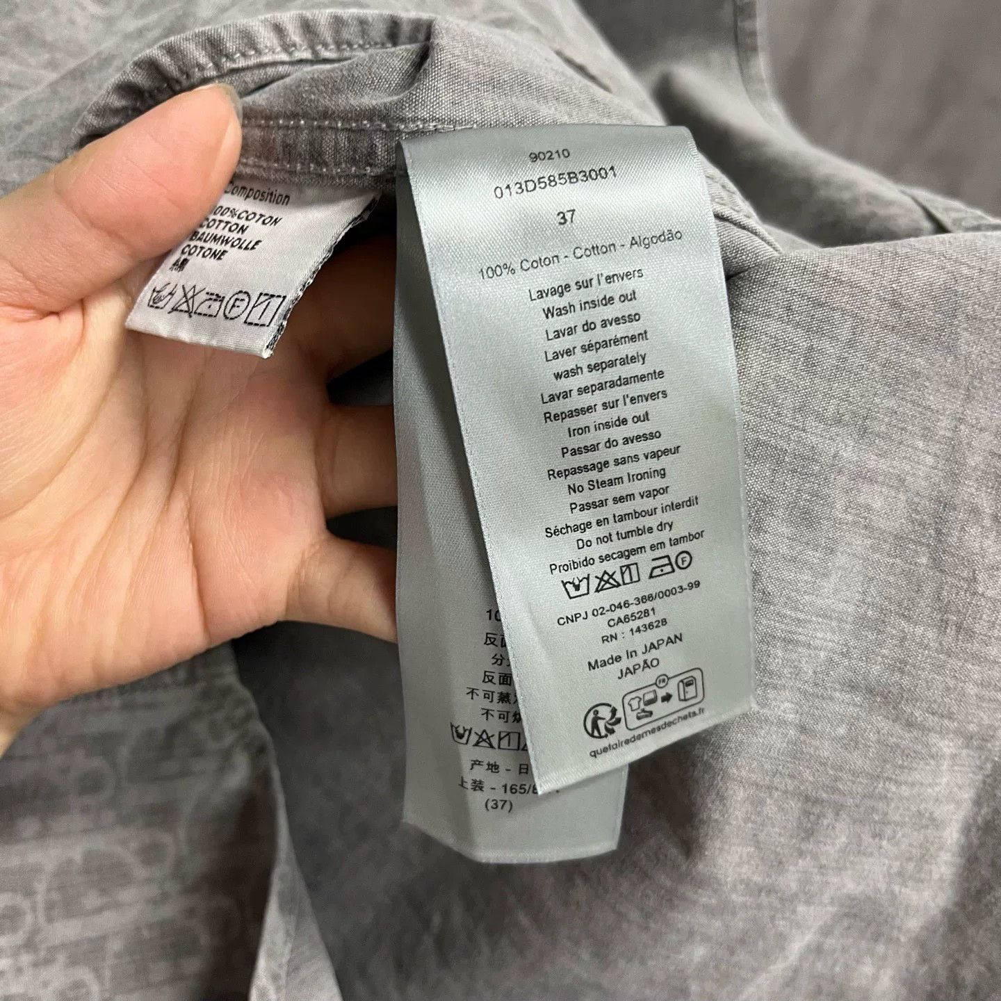 Dior Dior Denim Printed Shirt xs Men Size US XS / EU 42 / 0 - 5 Thumbnail