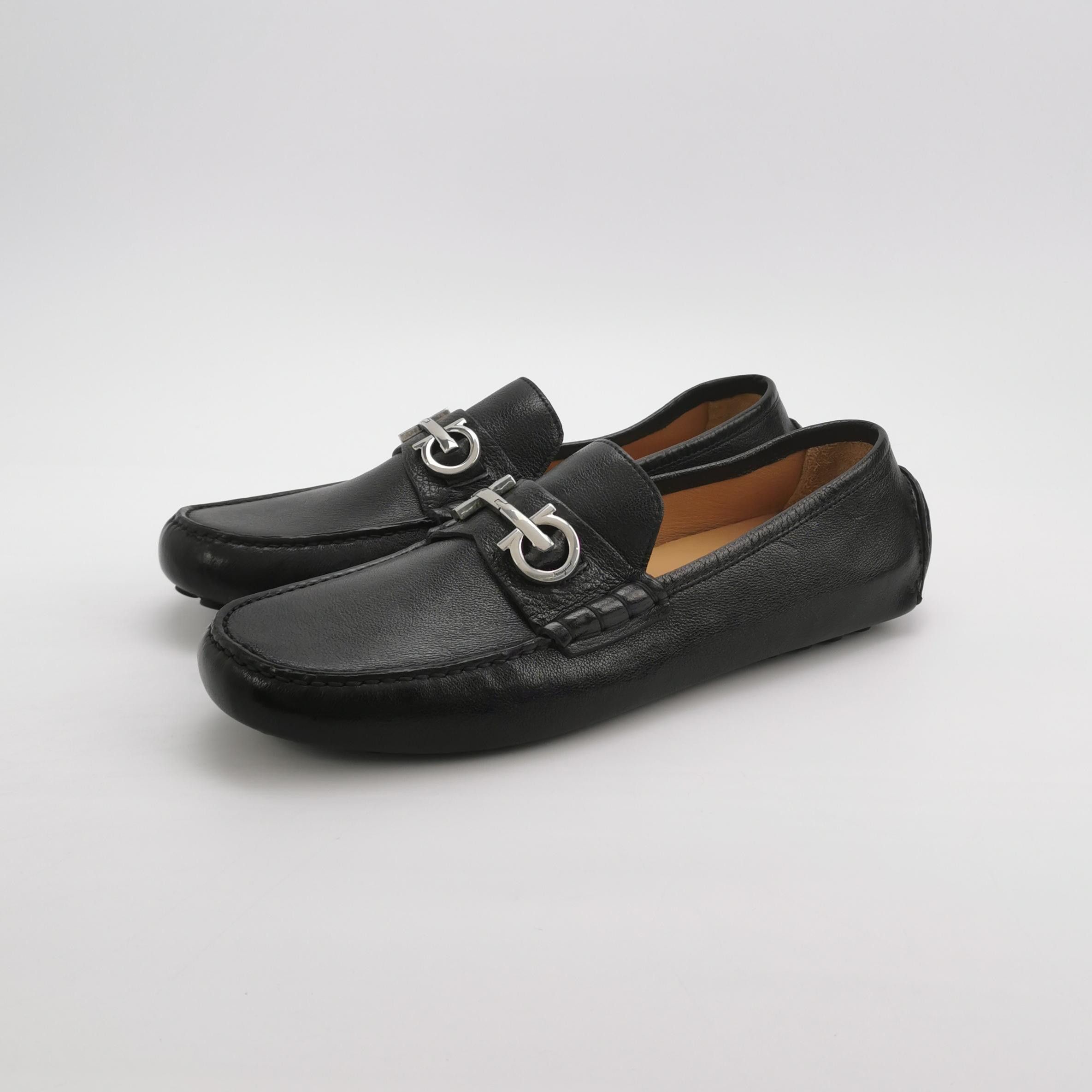 Salvatore Ferragamo Salvatore Ferragamo Gancini Leather Loafers 44 Size US 11 / EU 44 - 3 Thumbnail