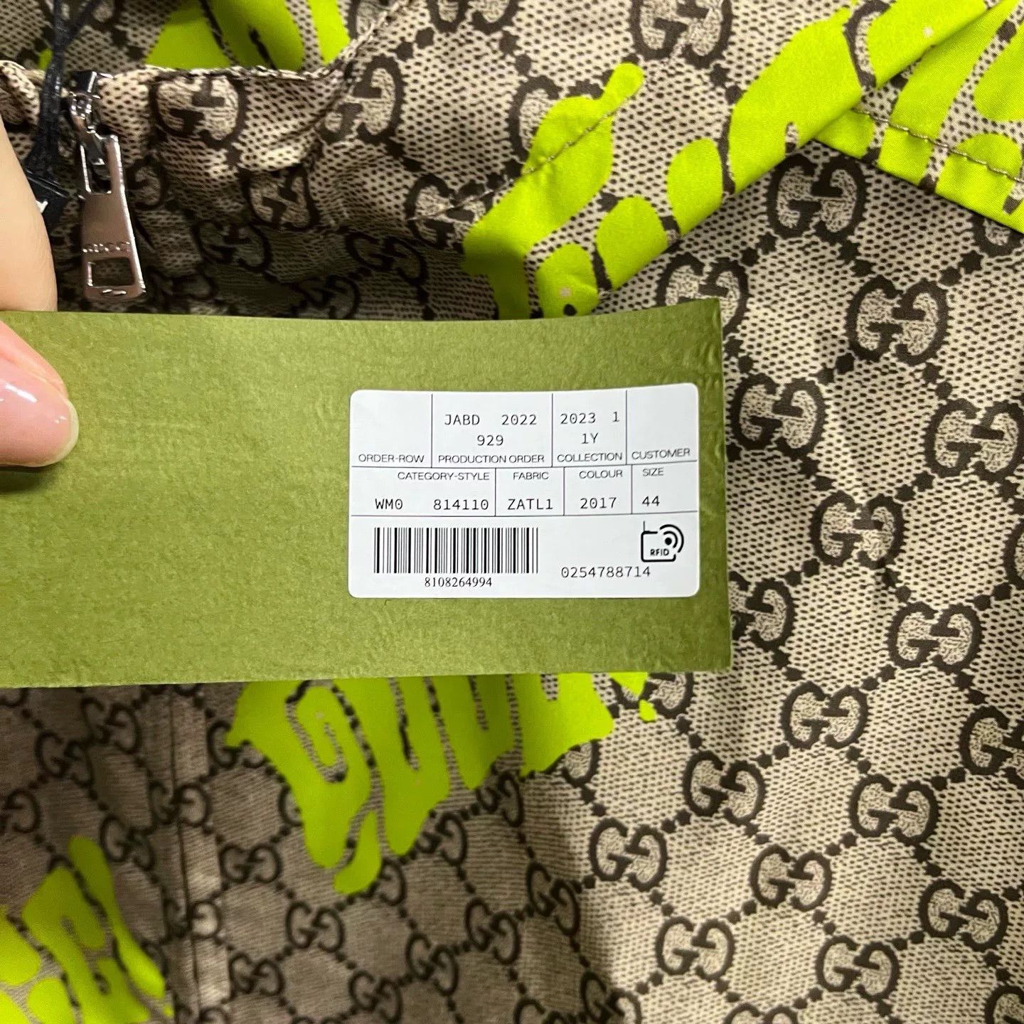 Gucci Gucci Printed Green Jacket XS Women Size XS / US 0-2 / IT 36-38 - 3 Thumbnail
