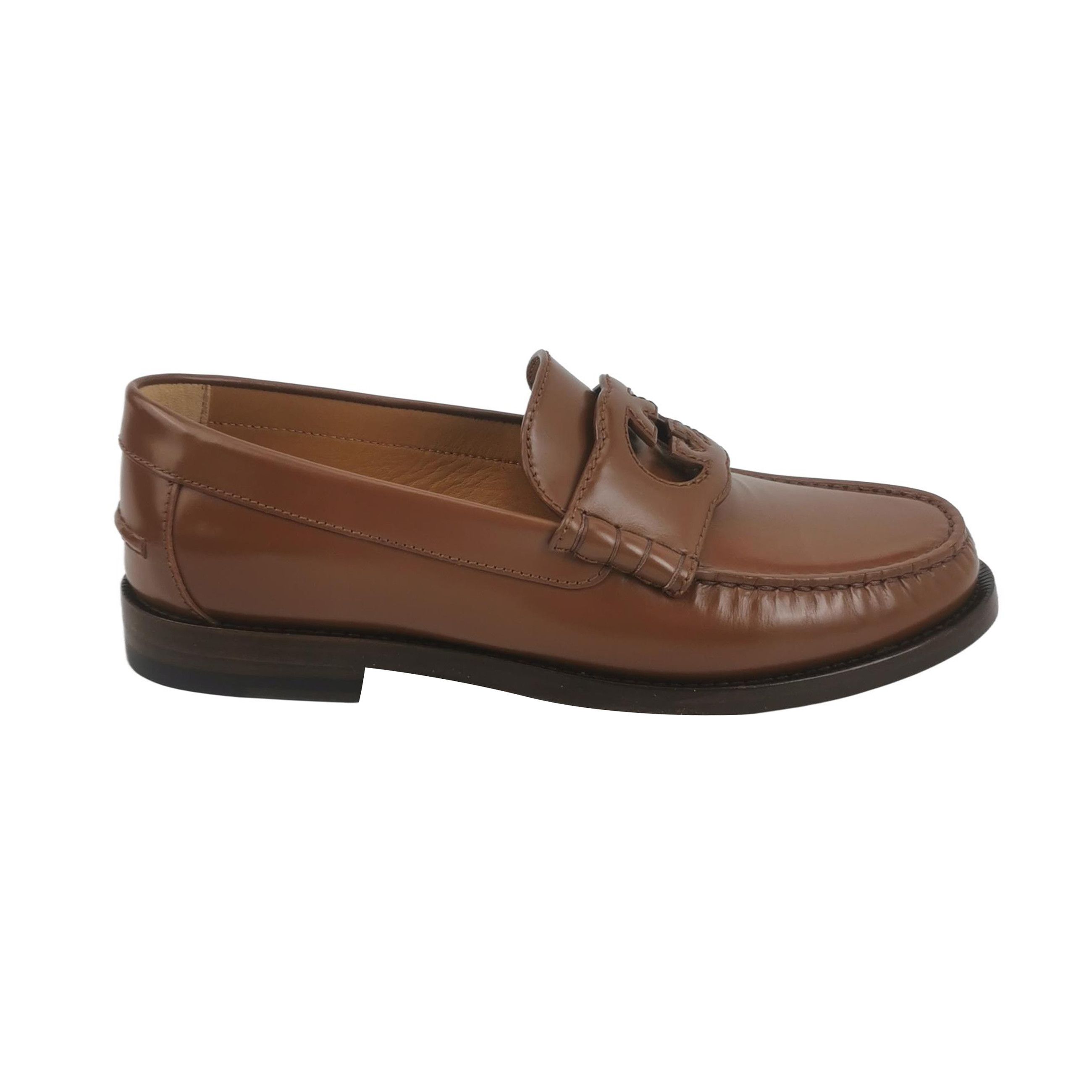 Gucci Gucci Interlocking G Leather Loafers Size 39.5 Size US 6 / EU 39 - 2 Thumbnail
