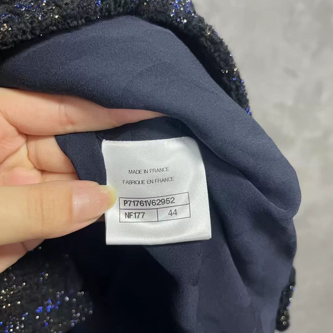 Chanel Chanel Blue Jacket XS Women Size XS / US 0-2 / IT 36-38 - 4 Thumbnail