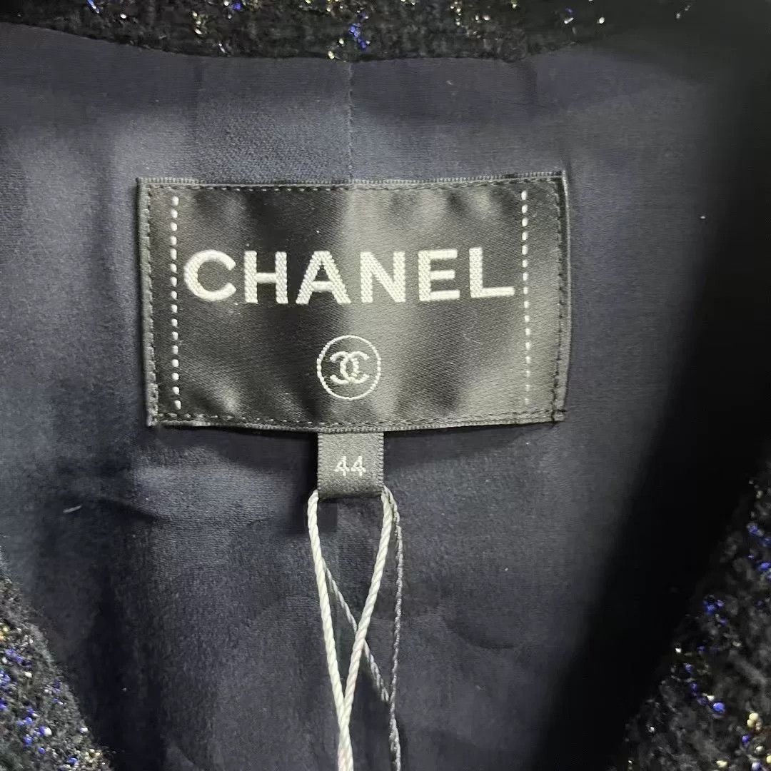 Chanel Chanel Blue Jacket XS Women Size XS / US 0-2 / IT 36-38 - 3 Thumbnail
