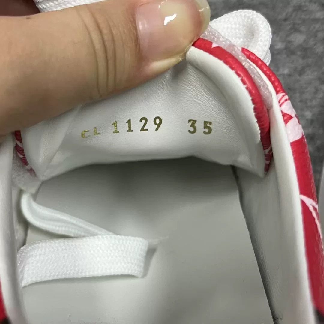 Louis Vuitton Louis Vuitton Casual Red Lowtop Sneakers us_5 Women Size US 5 / IT 35 - 5 Thumbnail