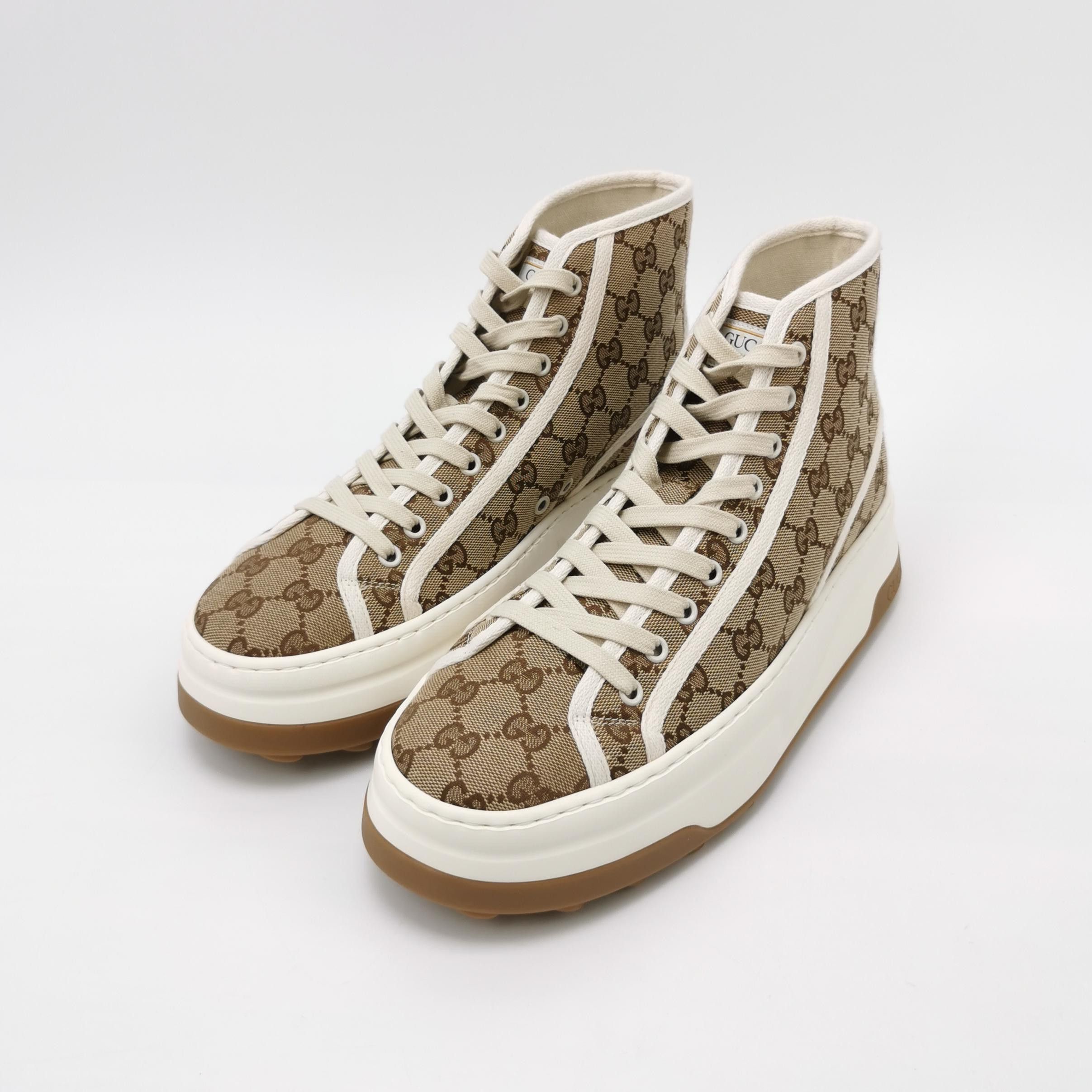 Gucci Gucci Tennis 1977 GG Monogram Canvas Sneakers Size 42.5 Size US 9 / EU 42 - 3 Thumbnail