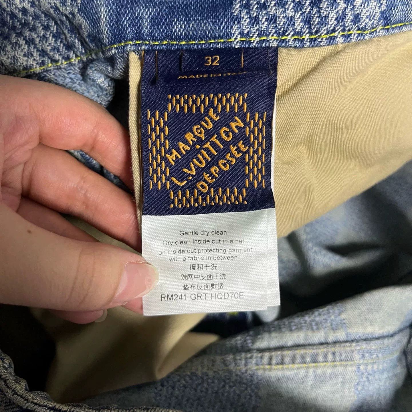 Louis Vuitton Louis Vuitton Denim Plaid Blue Denim Jeans 28 Men Size US 28 / EU 44 - 4 Thumbnail
