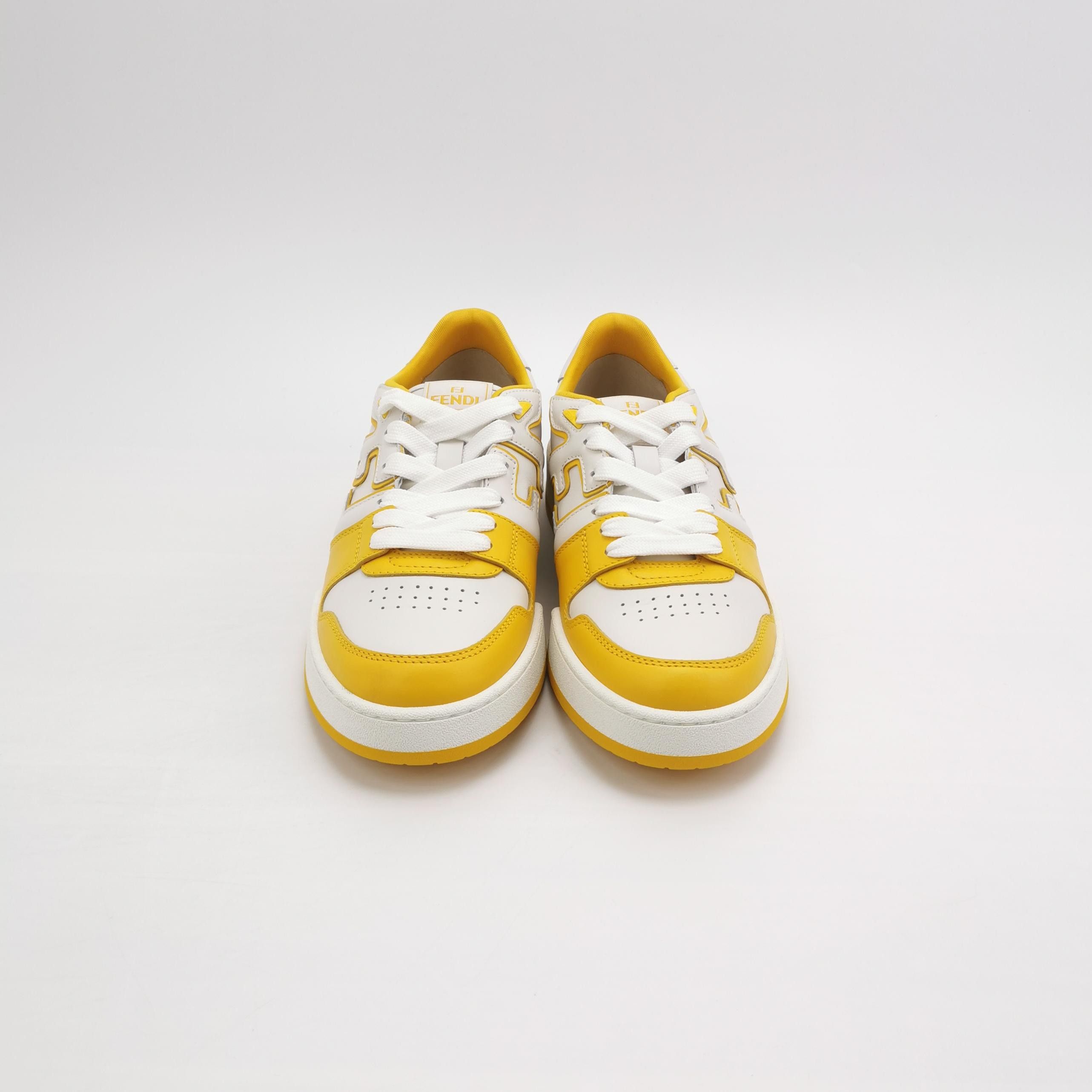 Fendi Fendi Yellow Leather Match Sneakers 43 Size US 10 / EU 43 - 4 Thumbnail