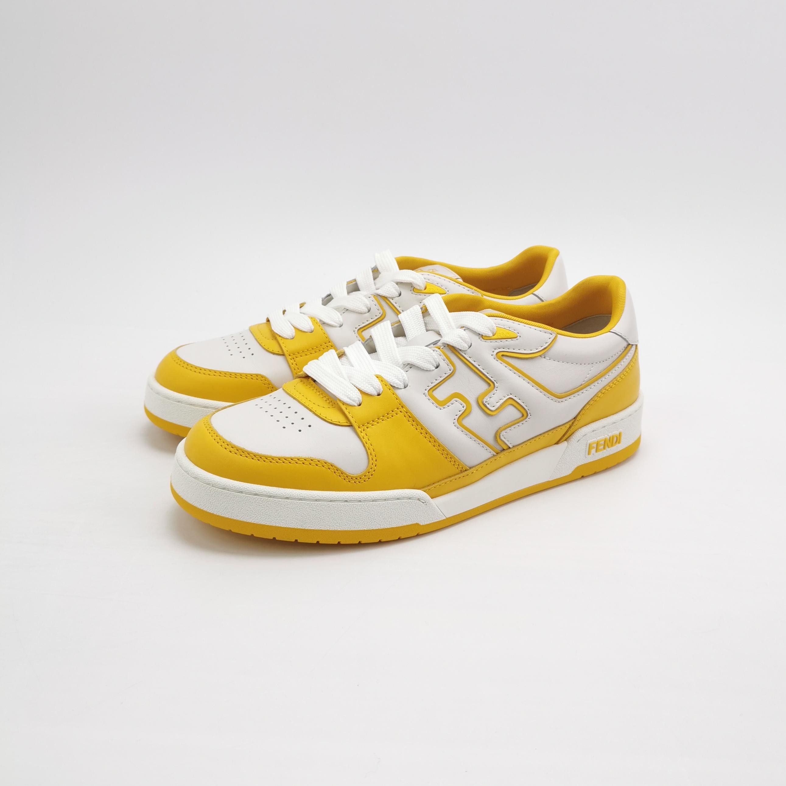 Fendi Fendi Yellow Leather Match Sneakers 43 Size US 10 / EU 43 - 3 Thumbnail