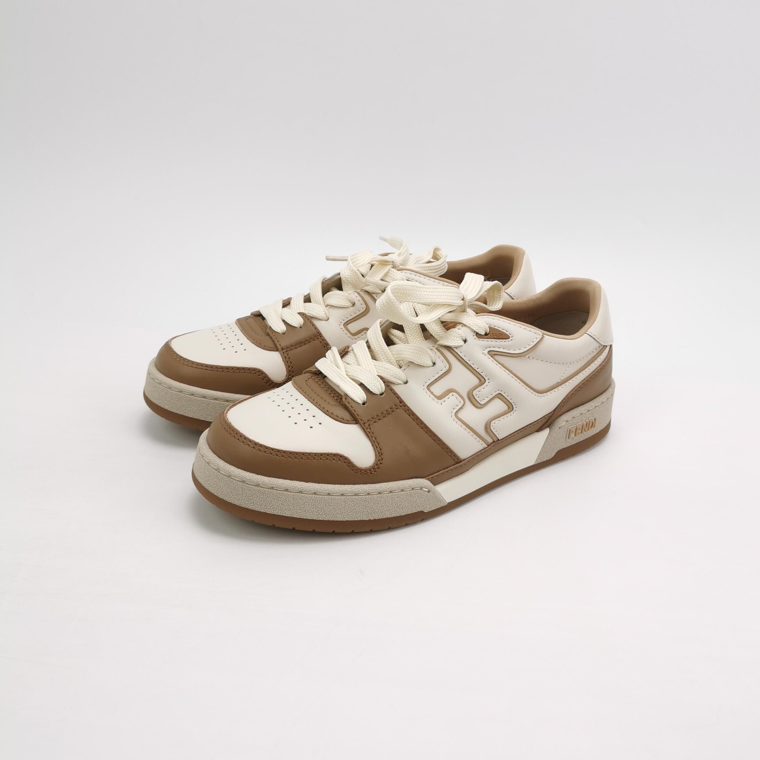Fendi Fendi Match Leather Low-Top Sneakers 41 Size US 8 / EU 41 - 3 Thumbnail