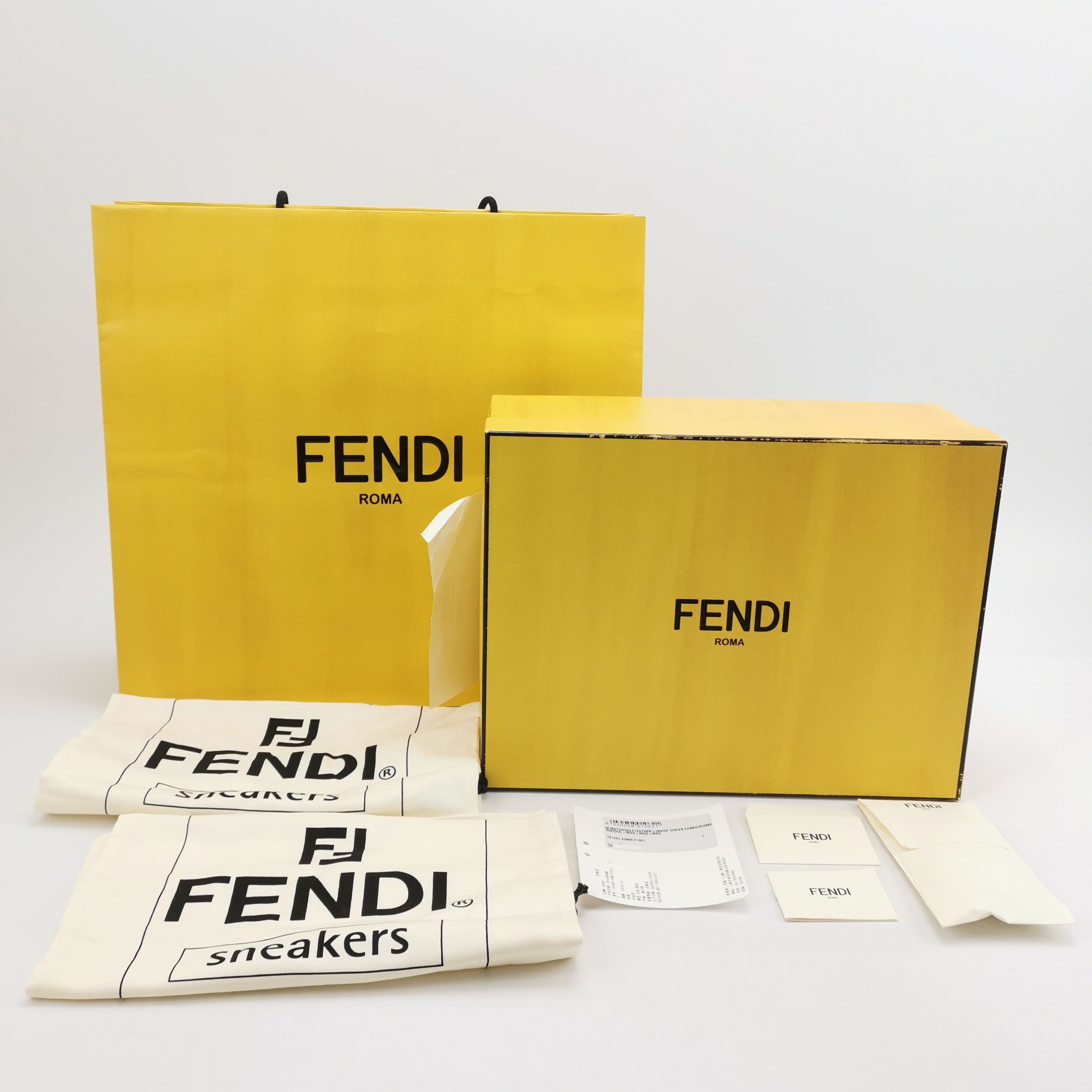 Fendi Fendi Match Leather Low-Top Sneakers 41 Size US 8 / EU 41 - 7 Thumbnail