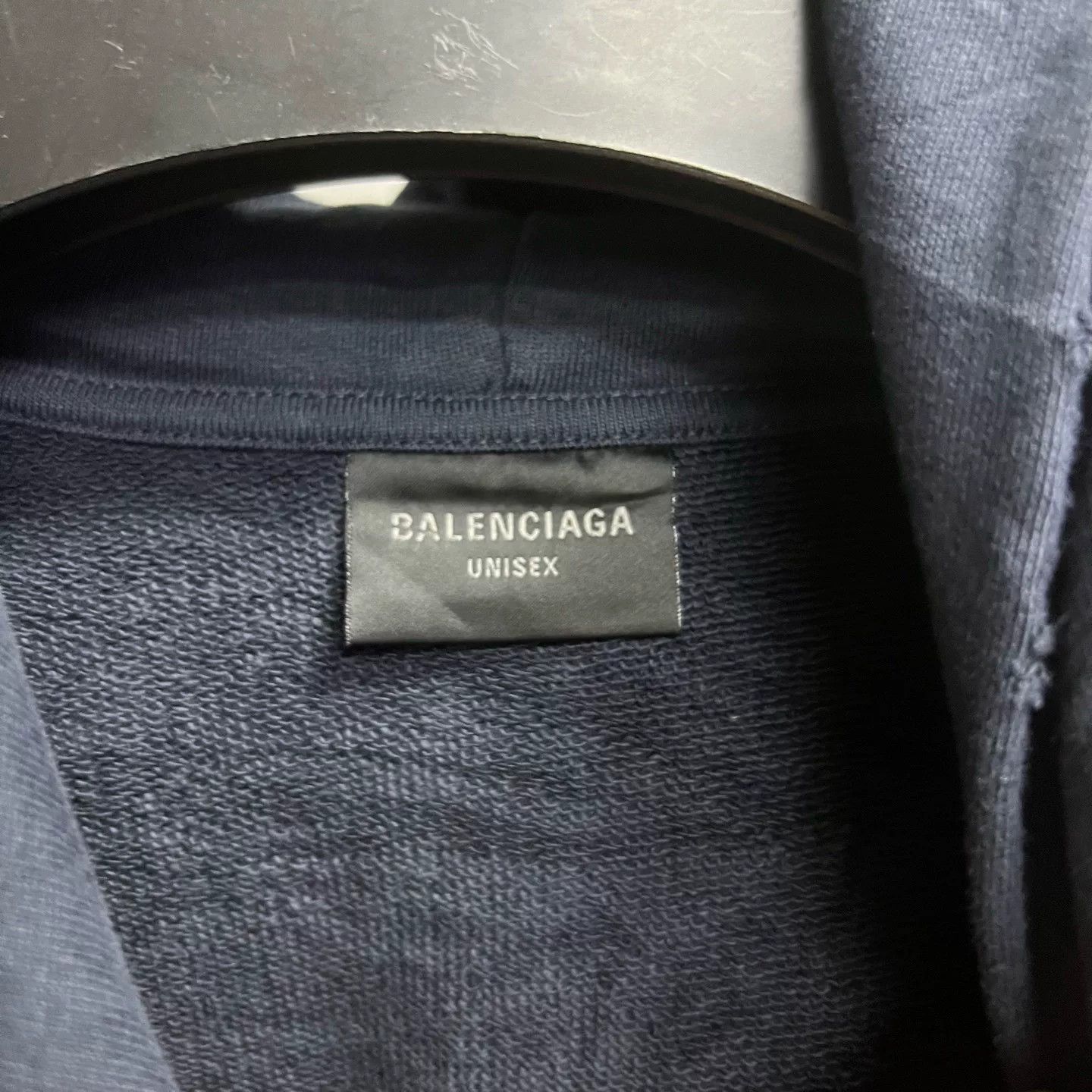 Balenciaga Balenciaga Printed Graphic Blue Hoodie L Women Size L / US 10 / IT 46 - 3 Thumbnail